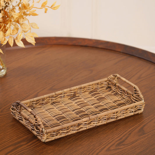 Natural Heather Chic Wicker Tray