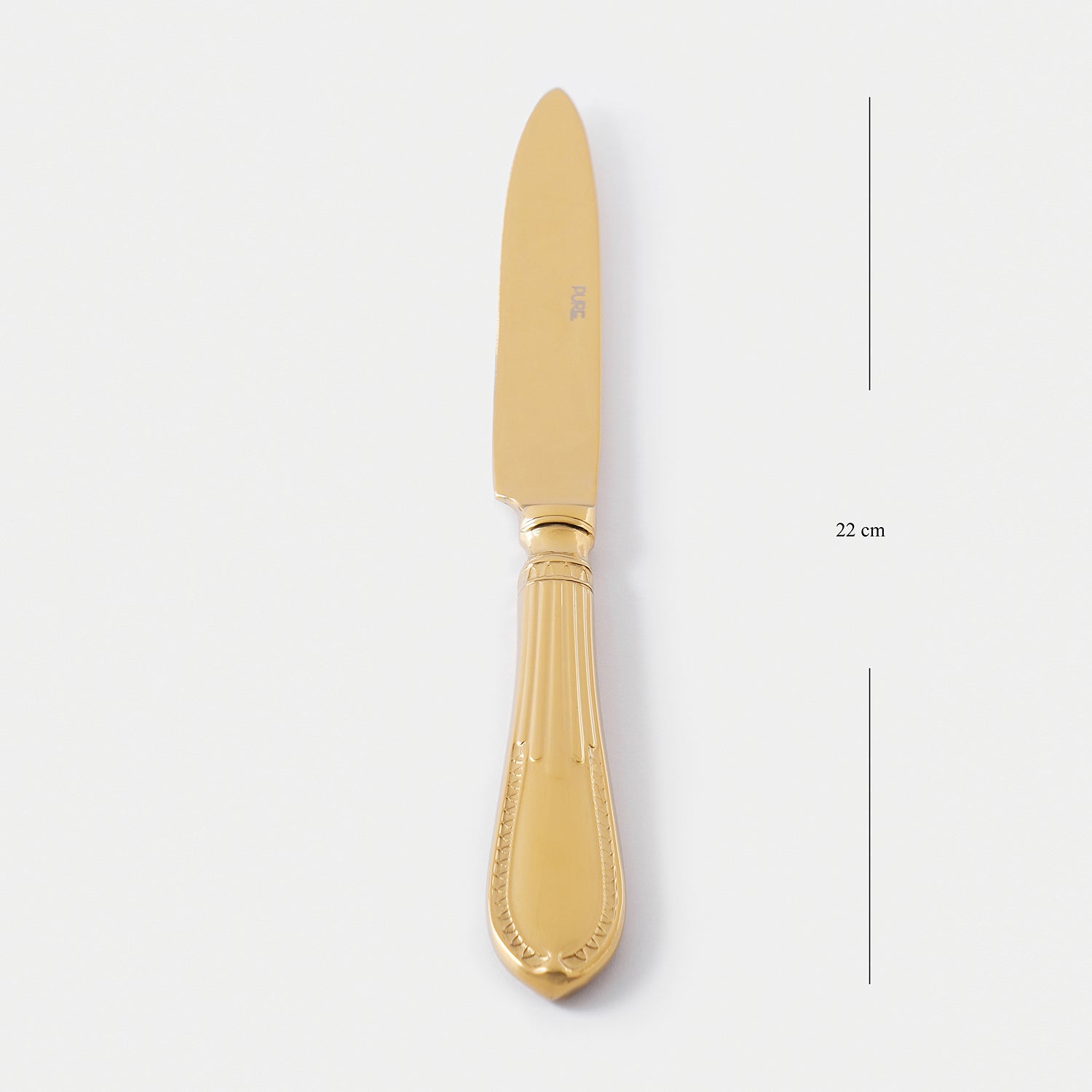 Set Of 4 Gold Victorian Dinner Knives