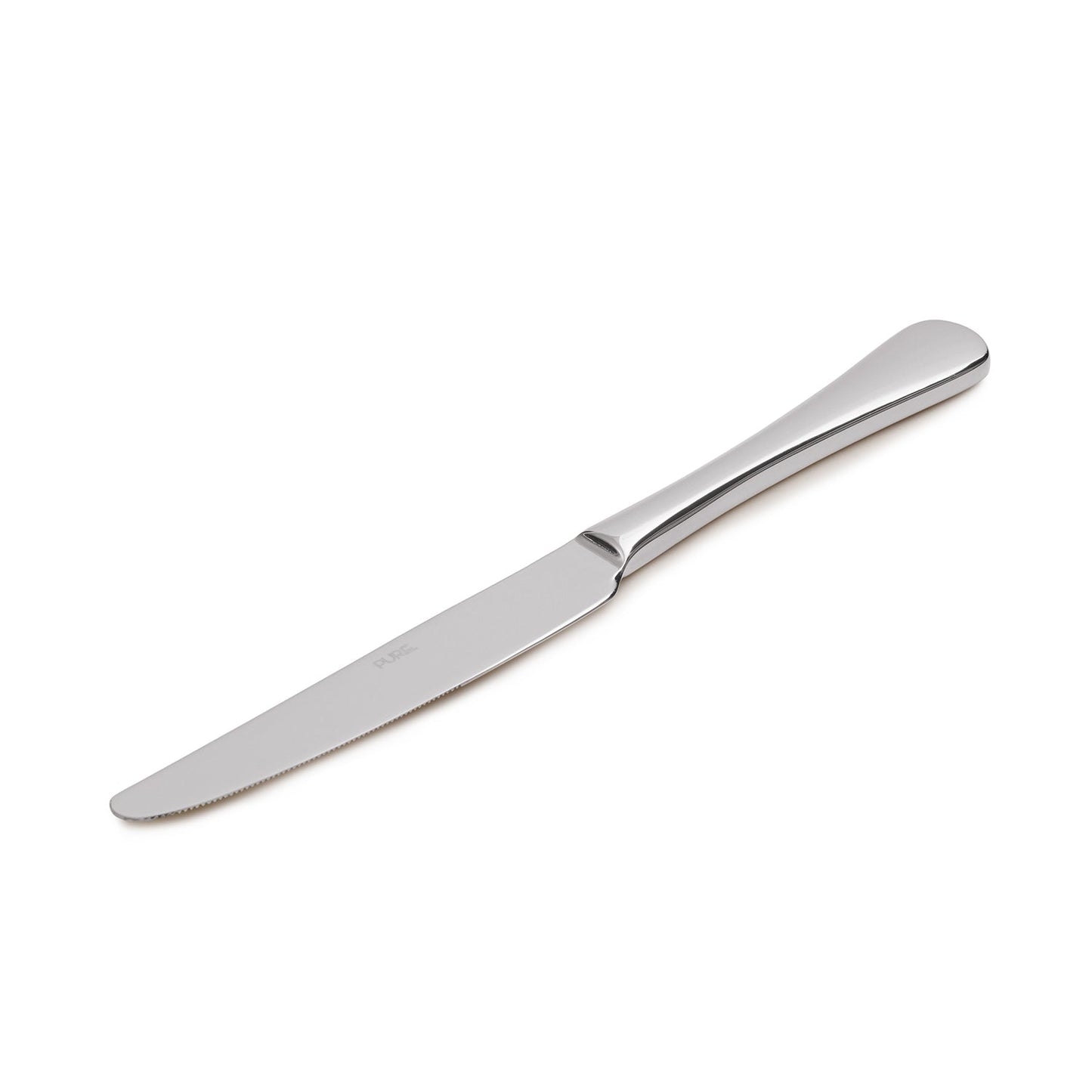 Set of 4 Silver Stainless Steel Dessert Knives