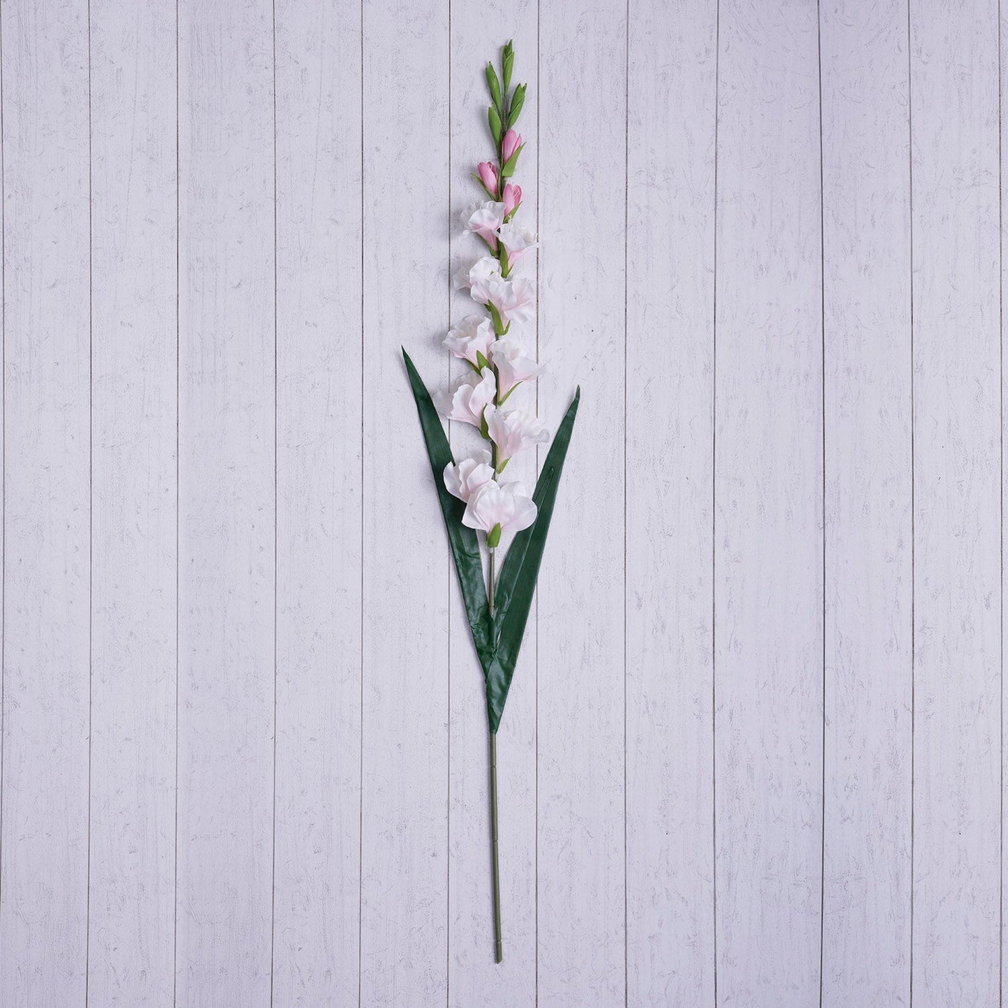 Set of 2 Light Pink Gladiolus Faux Flower Stem