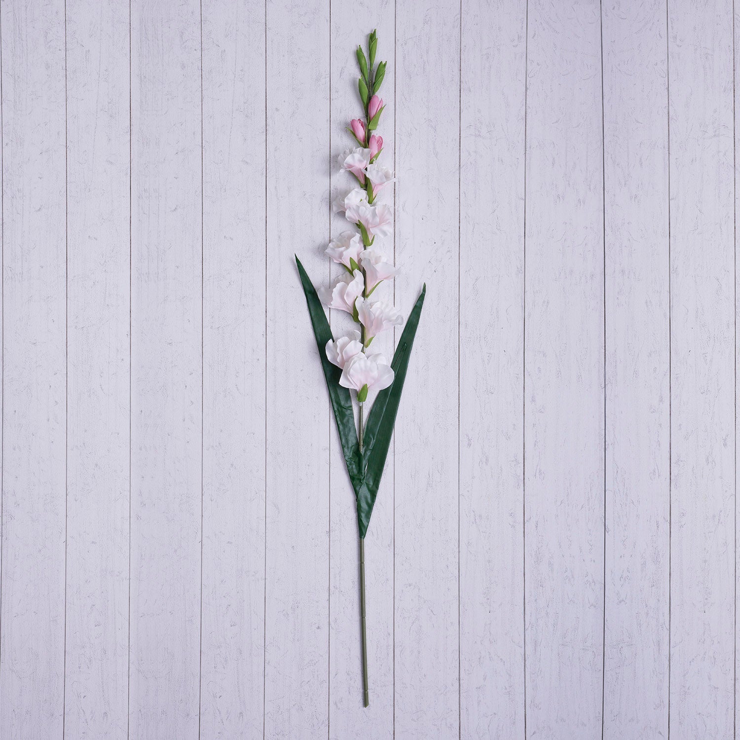Set of 2 Light Pink Gladiolus Faux Flower Stem