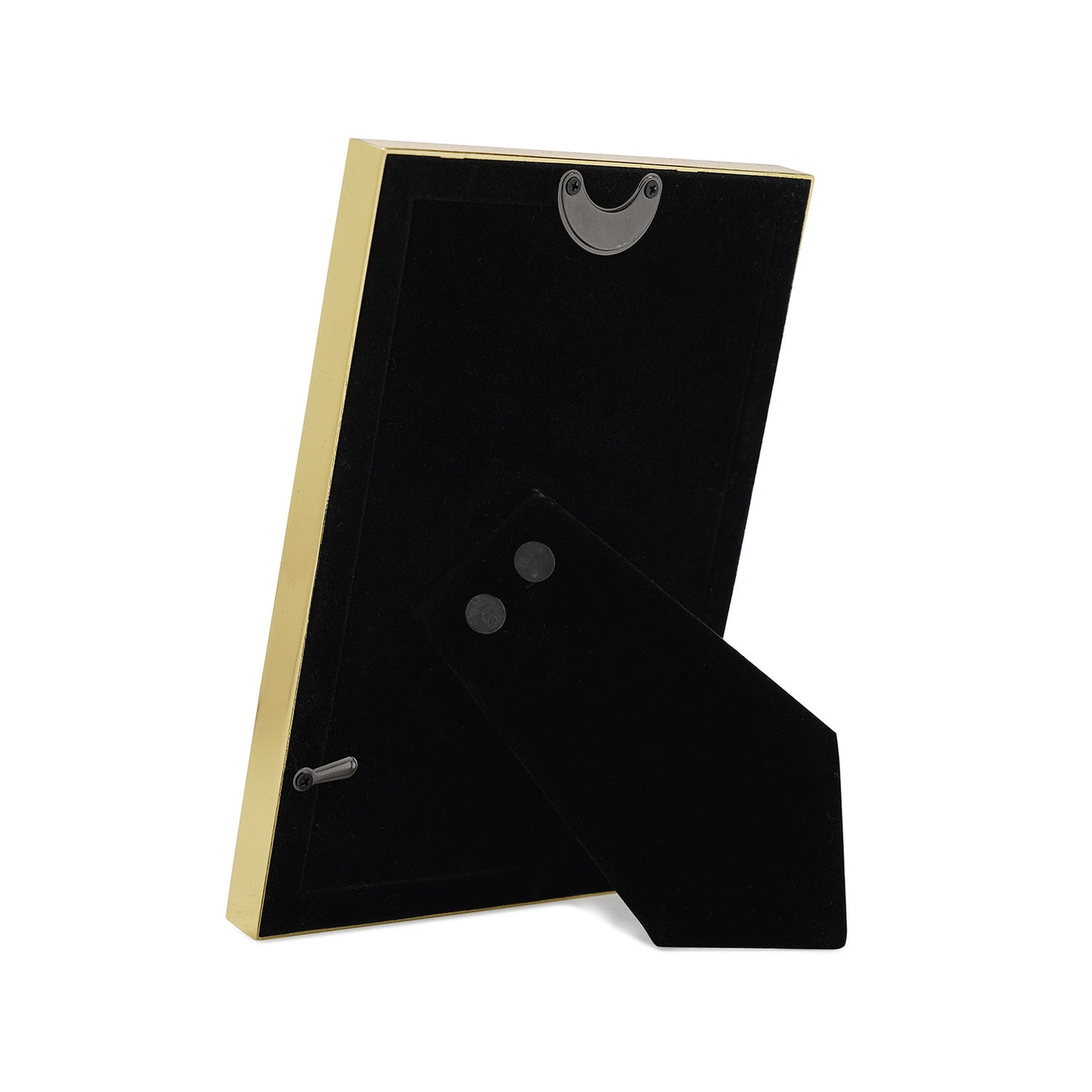 Brown and Gold Enamel Metal Photo Frame - Small