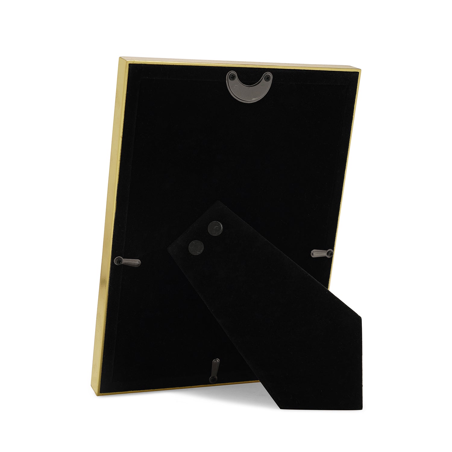 Brown and Gold Enamel Metal Photo Frame - Large