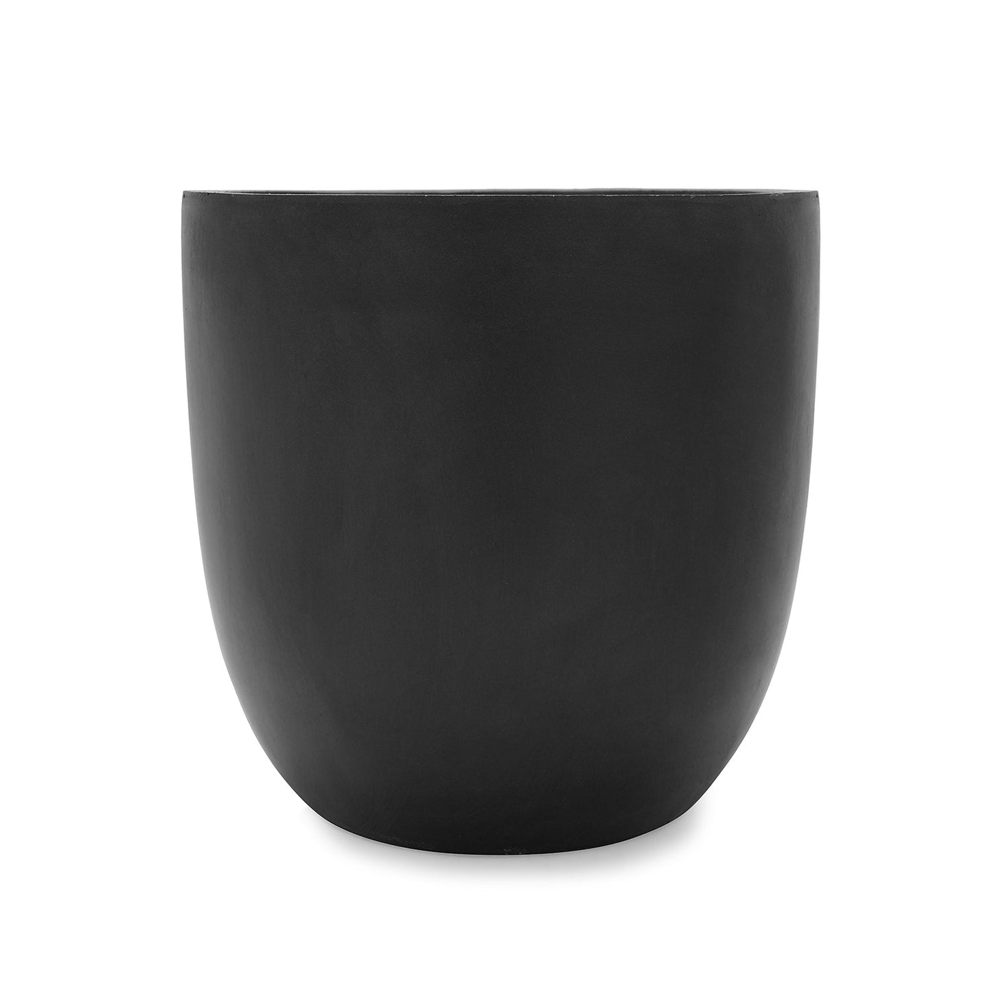 Black Polyfibre Clay Pot- Small