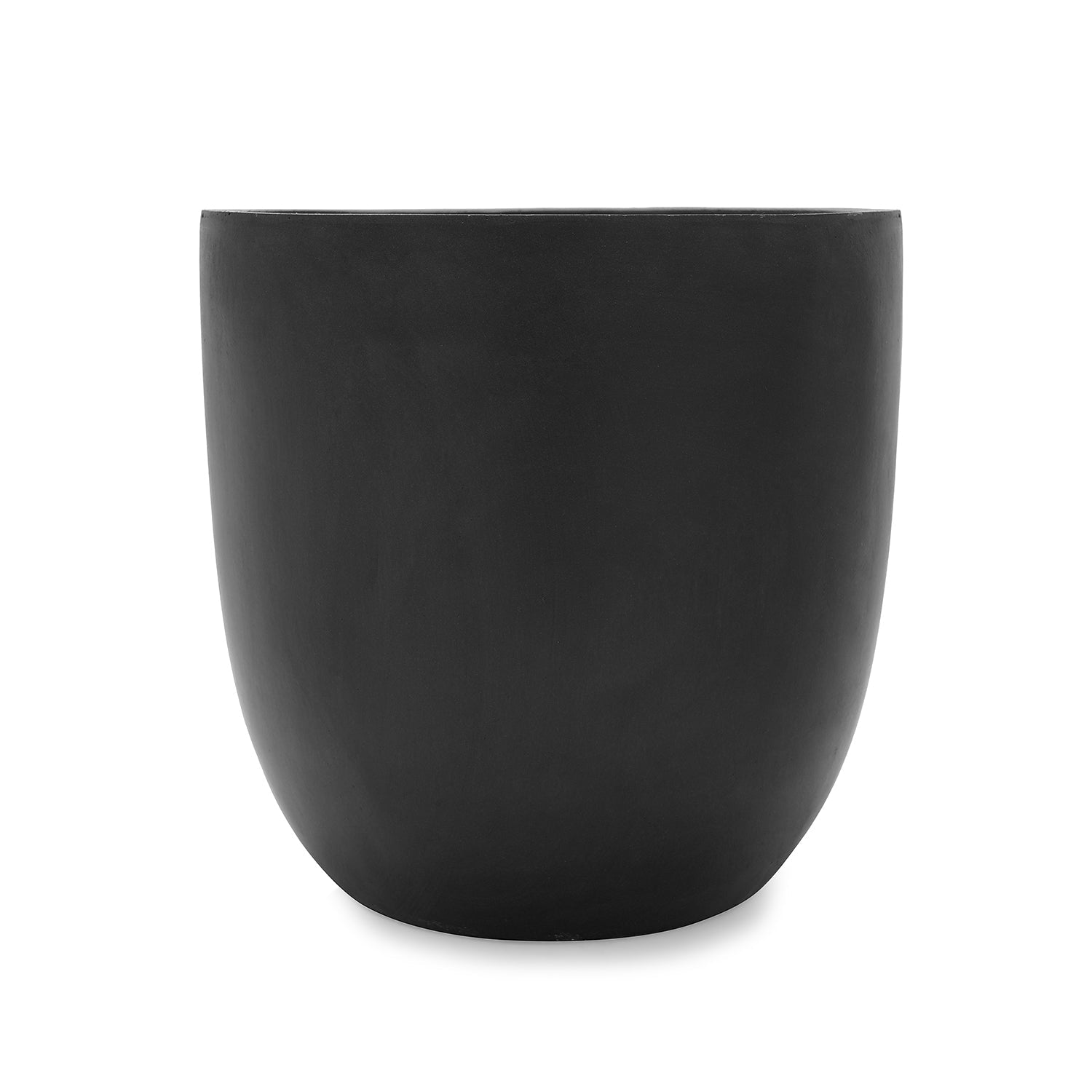 Black Polyfibre Clay Pot- Small