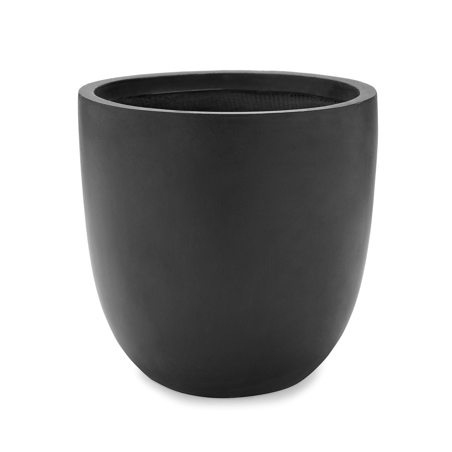 Black Polyfibre Clay Pot- Small