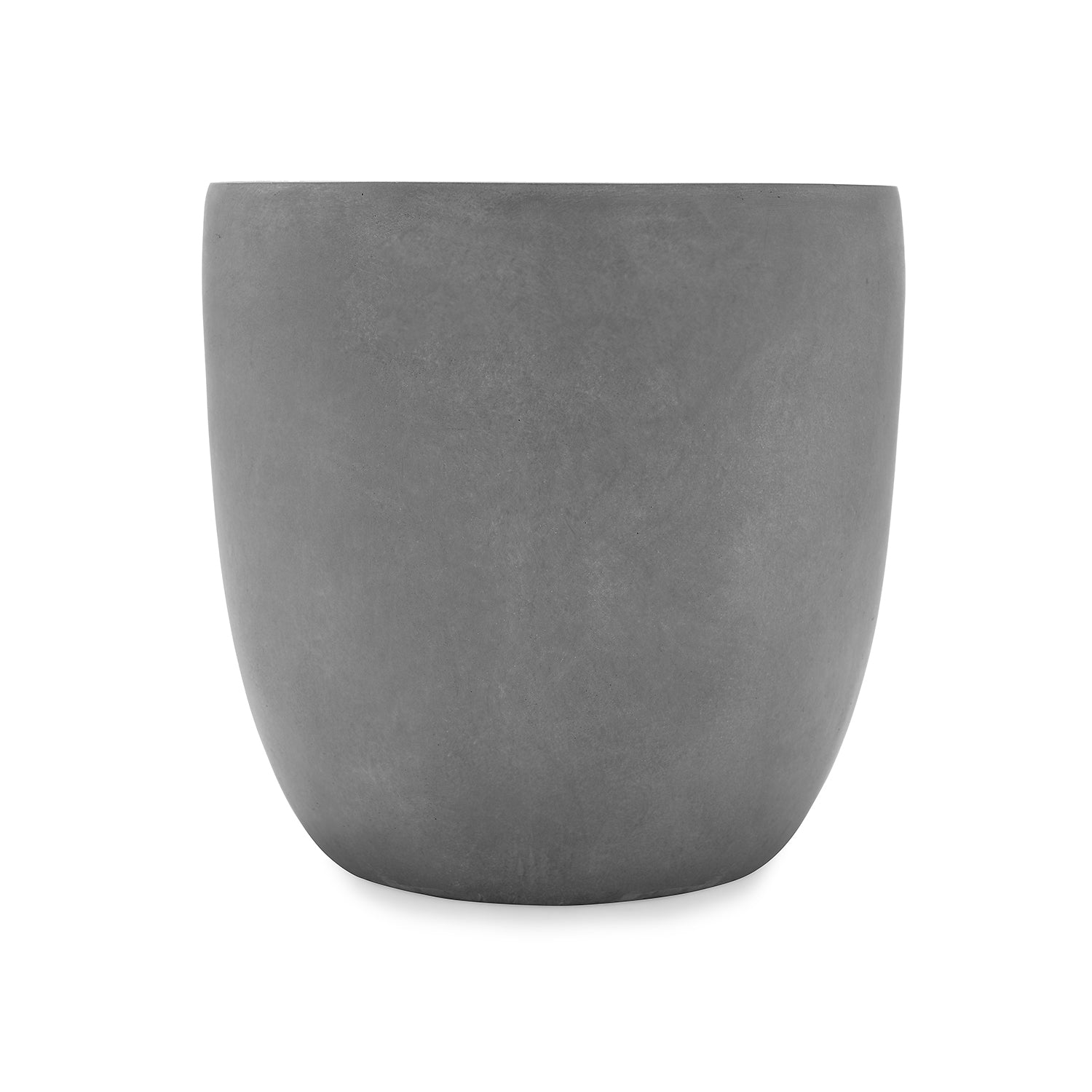 Grey Polyfibre Clay Pot Small
