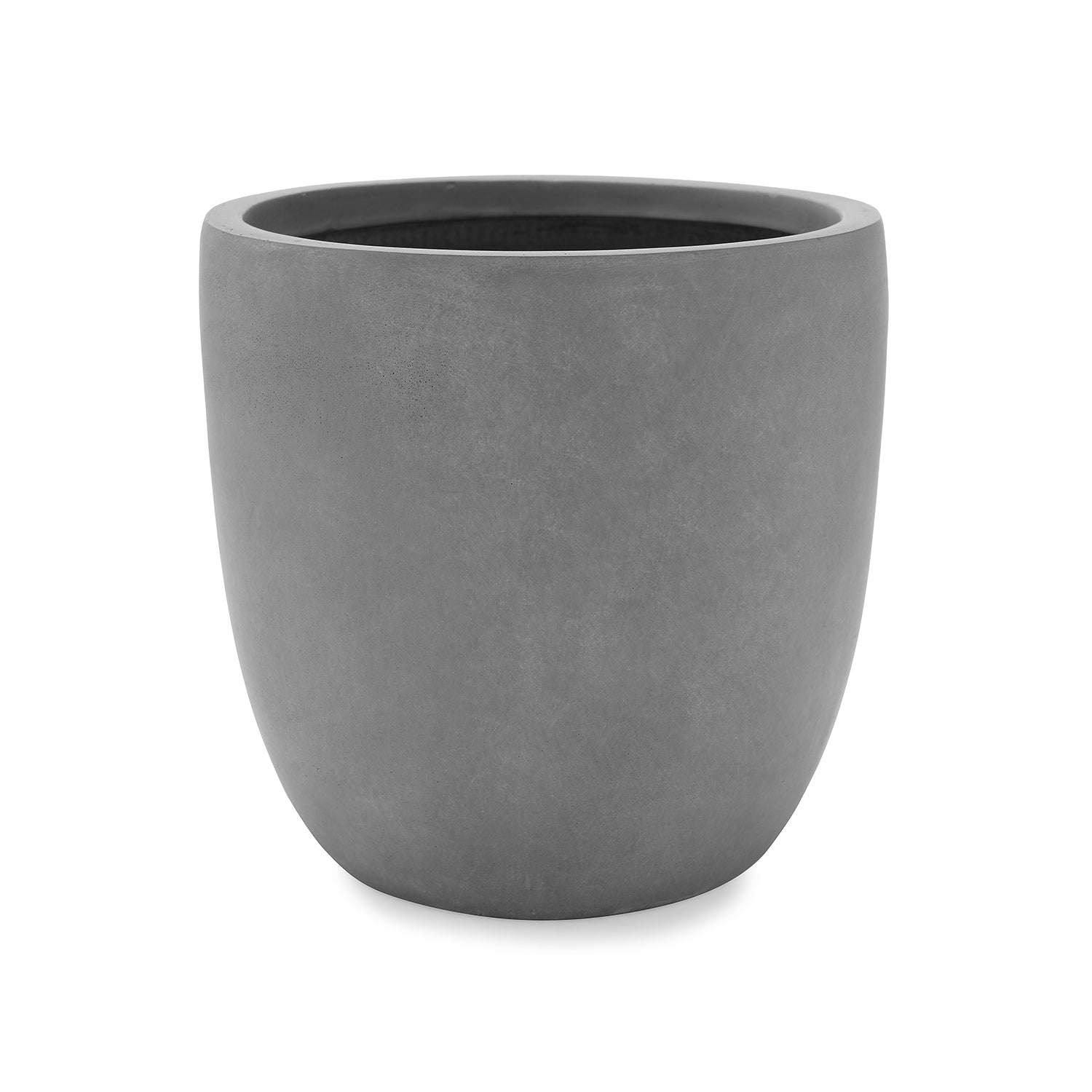 Grey Polyfibre Clay Pot Small