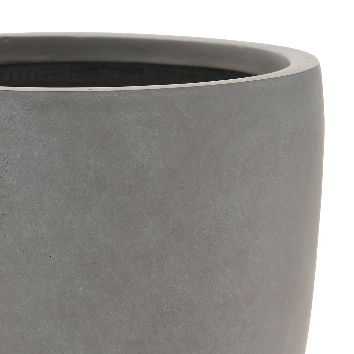 Grey Polyfibre Clay Pot Small