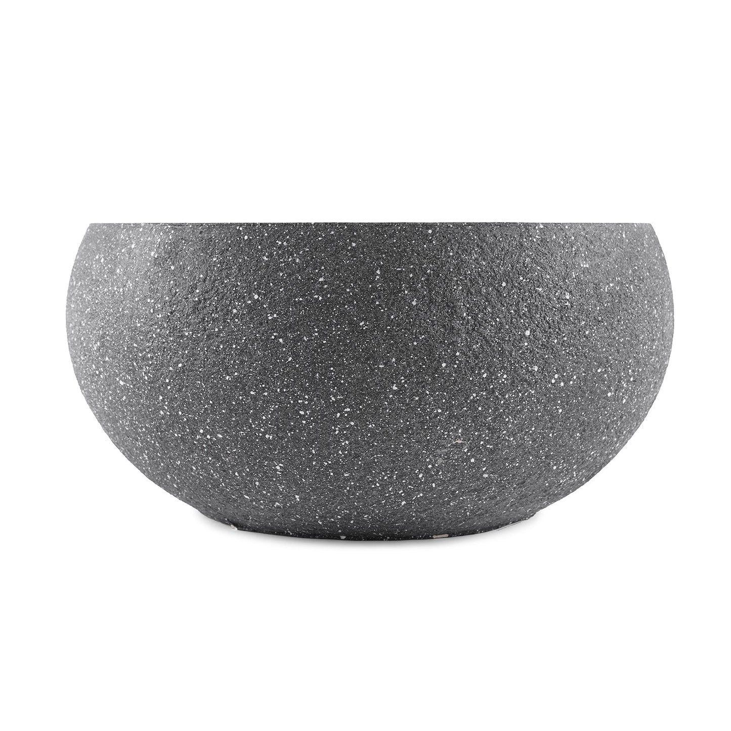 Dark Grey Polyfibre Clay Pot