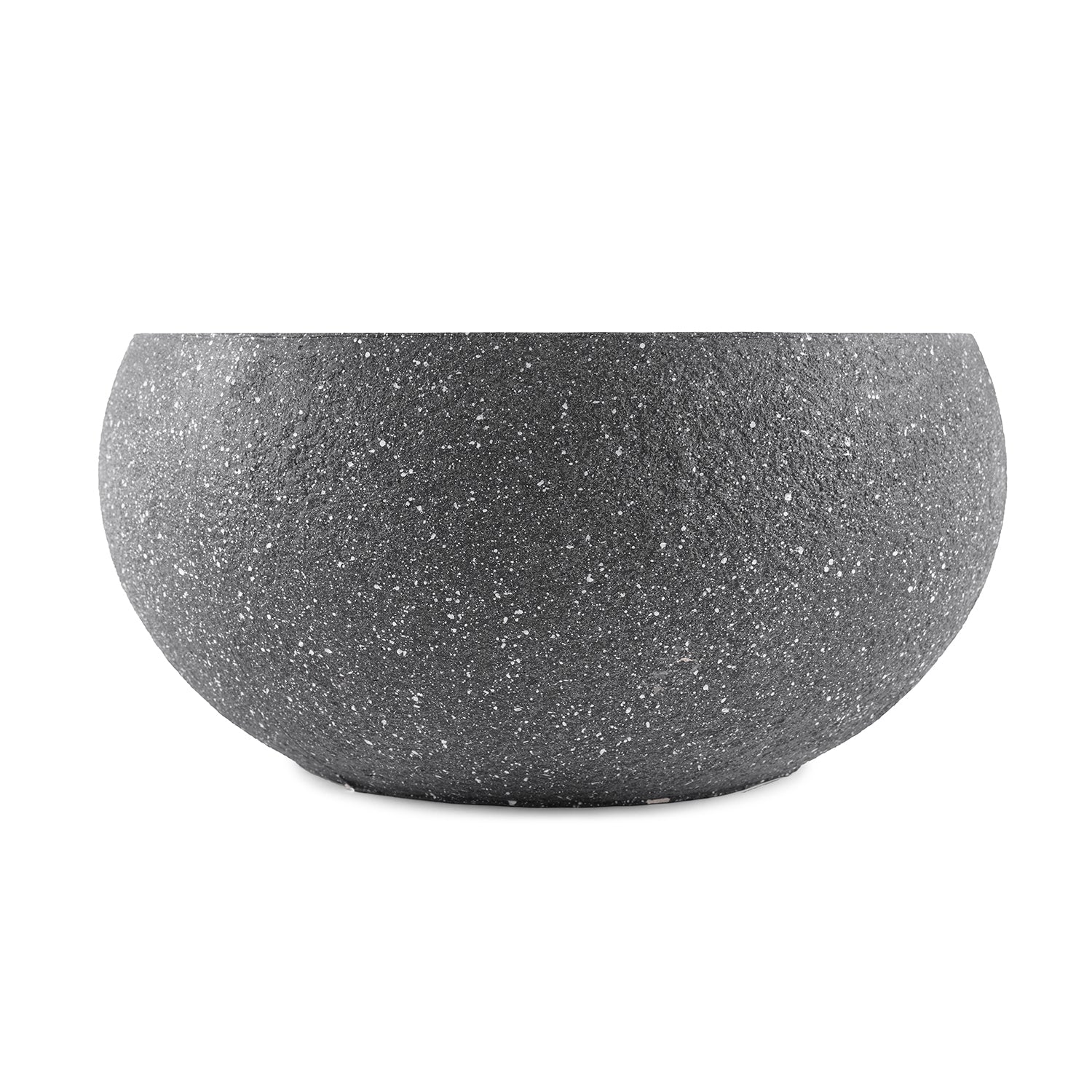 Dark Grey Polyfibre Clay Pot