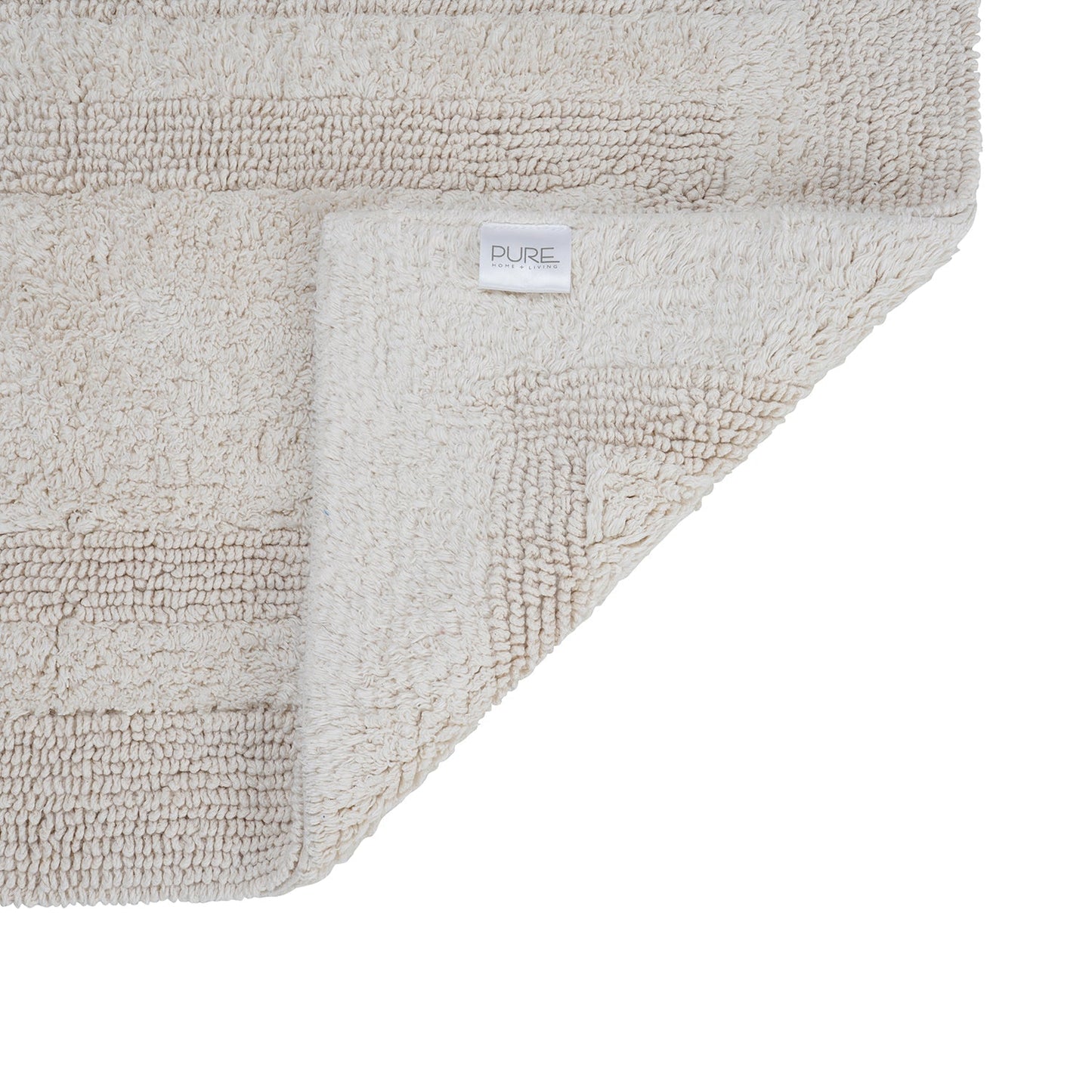 Off White Reversible Bathmat 75×45cm