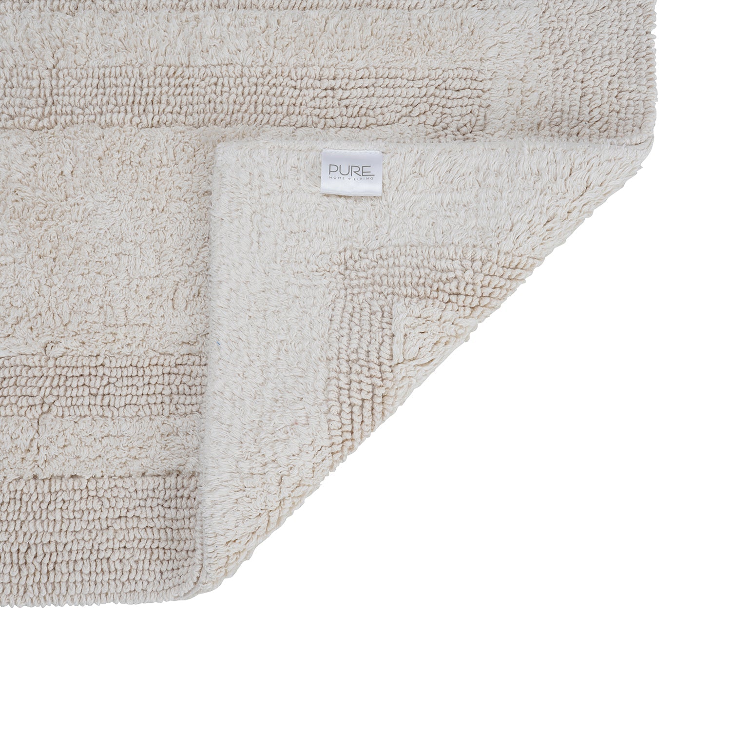 Off White Reversible Bathmat 75×45cm
