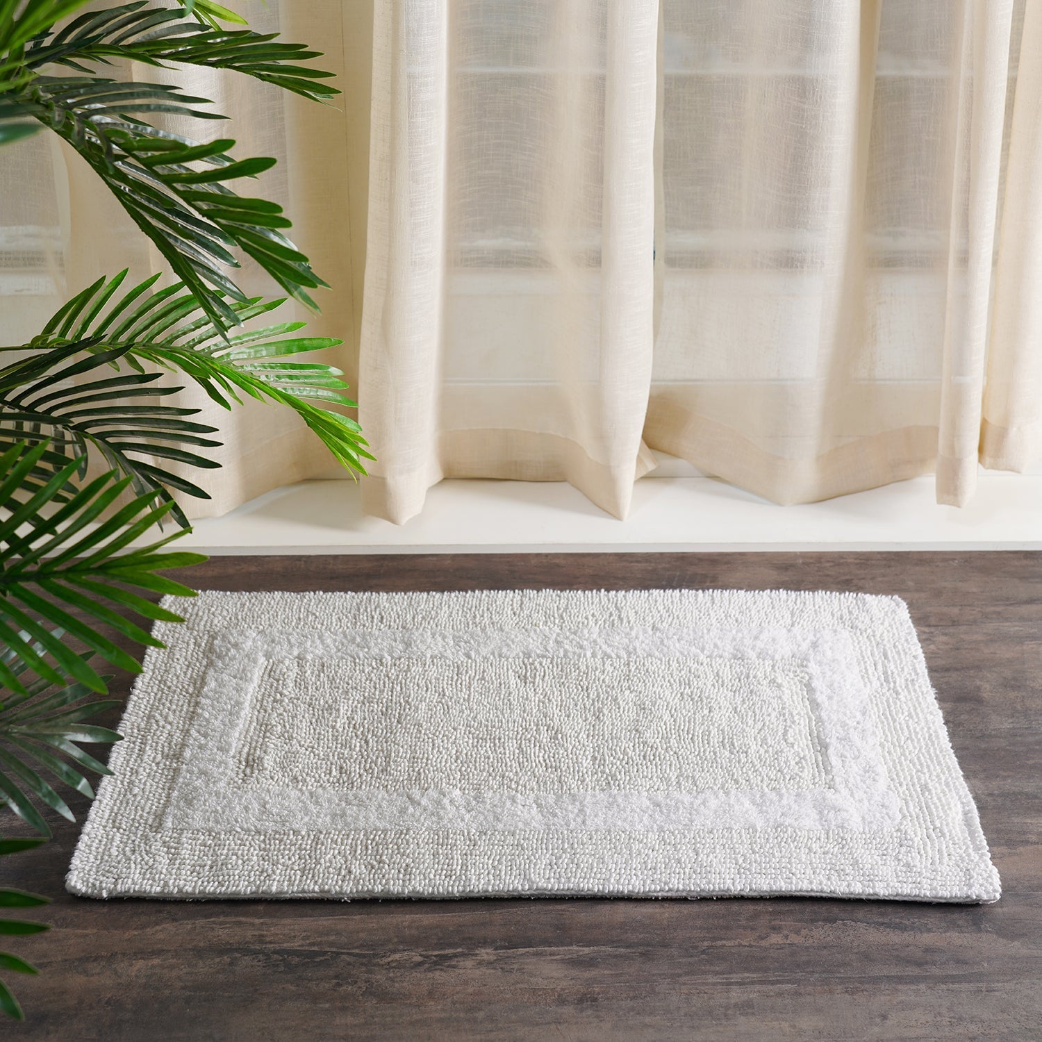 Grey Reversible Bathmat 75×45cm