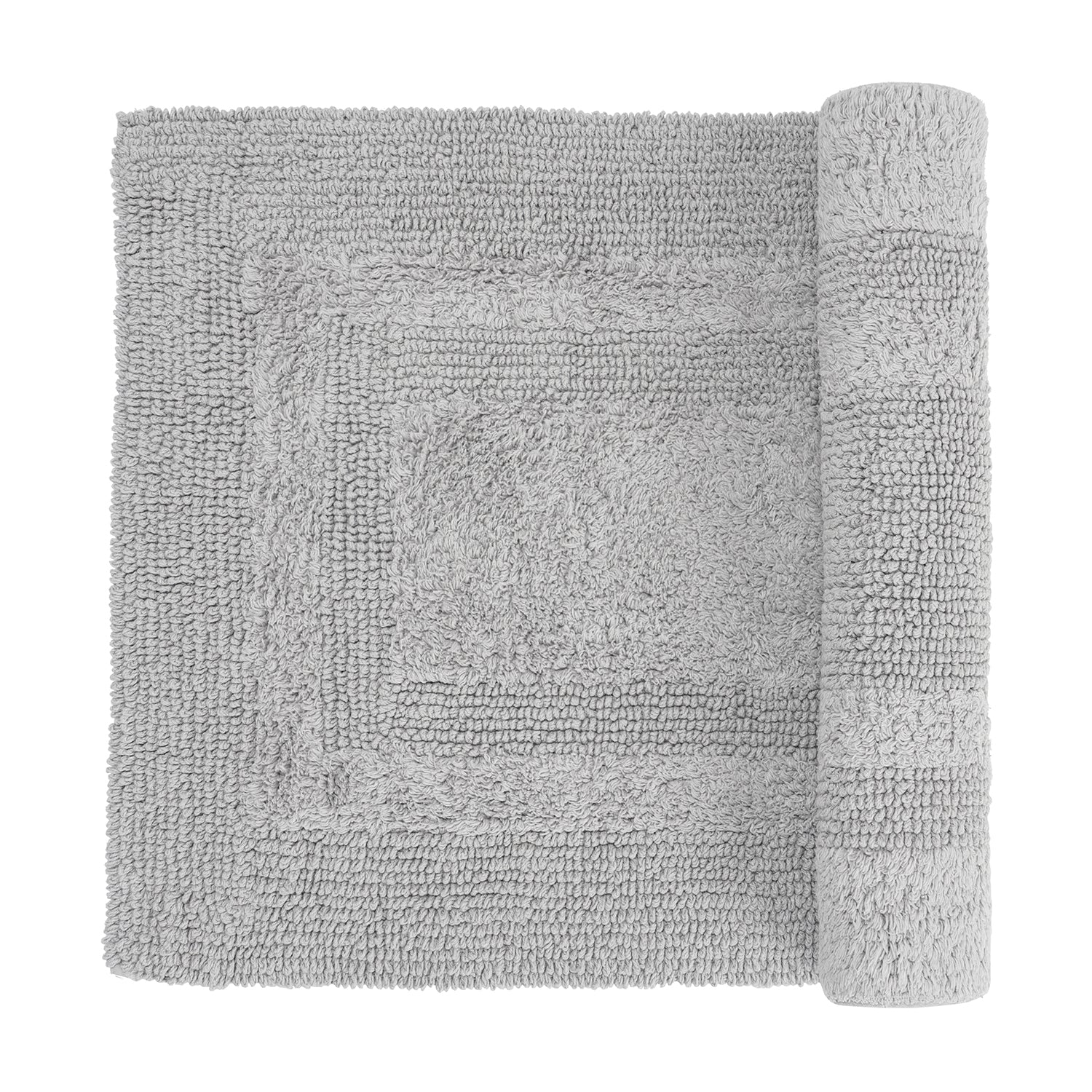 Grey Reversible Bathmat 75×45cm