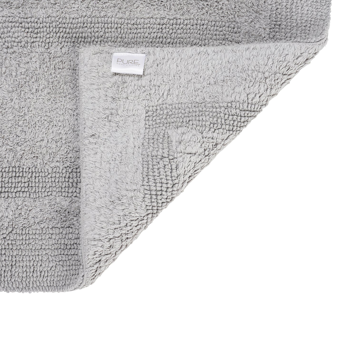 Grey Reversible Bathmat 75×45cm