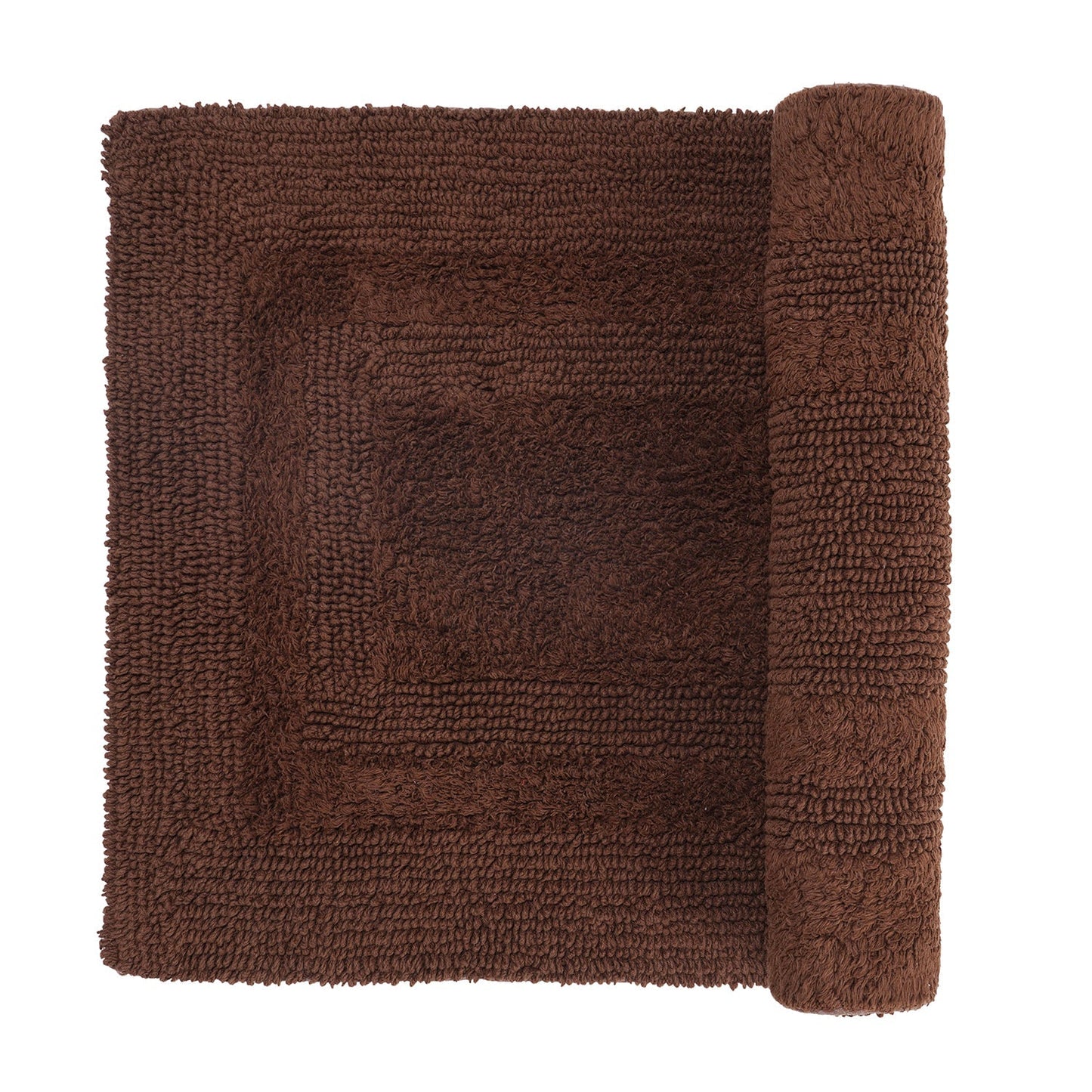 Brown Reversible Bathmat 75×45cm