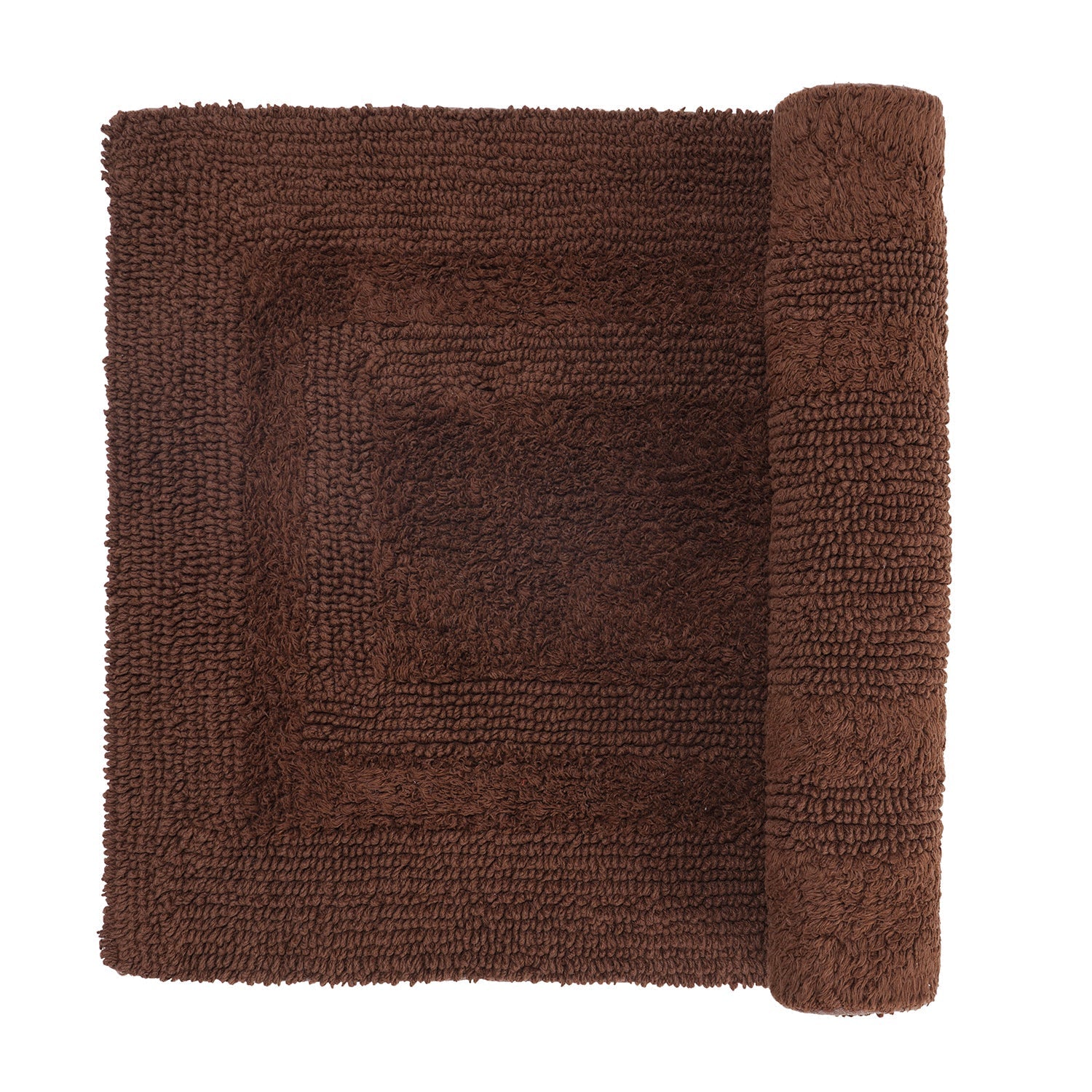 Brown Reversible Bathmat 75×45cm
