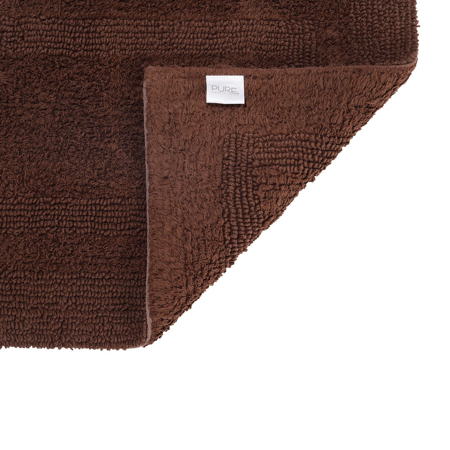 Brown Reversible Bathmat 75×45cm
