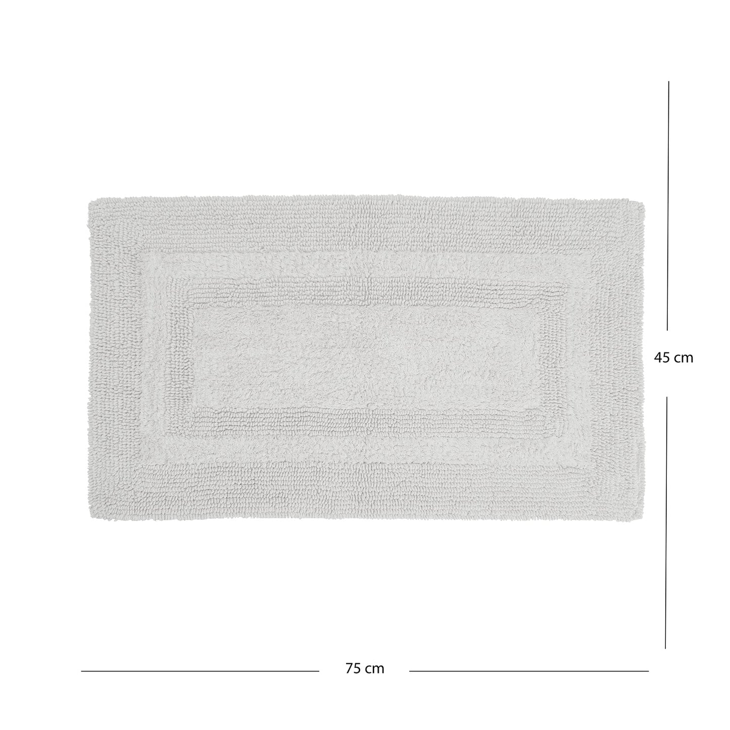 White Reversible Bathmat