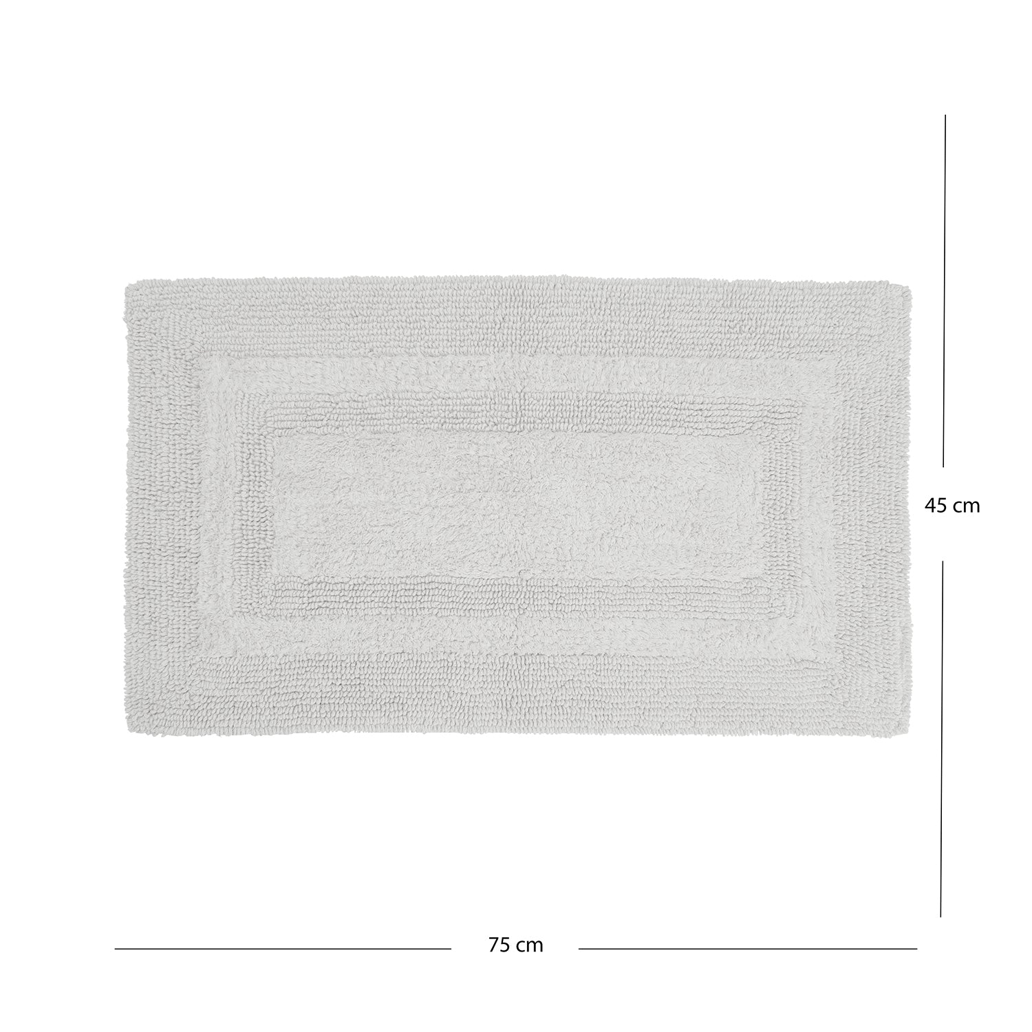 White Reversible Bathmat