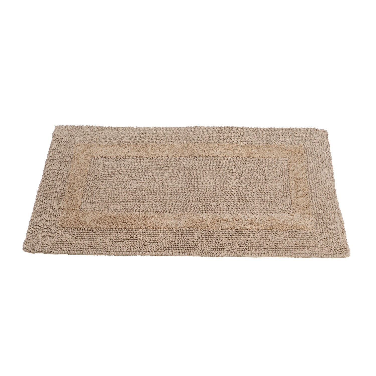 Beige Reversible Bathmat 75×45cm