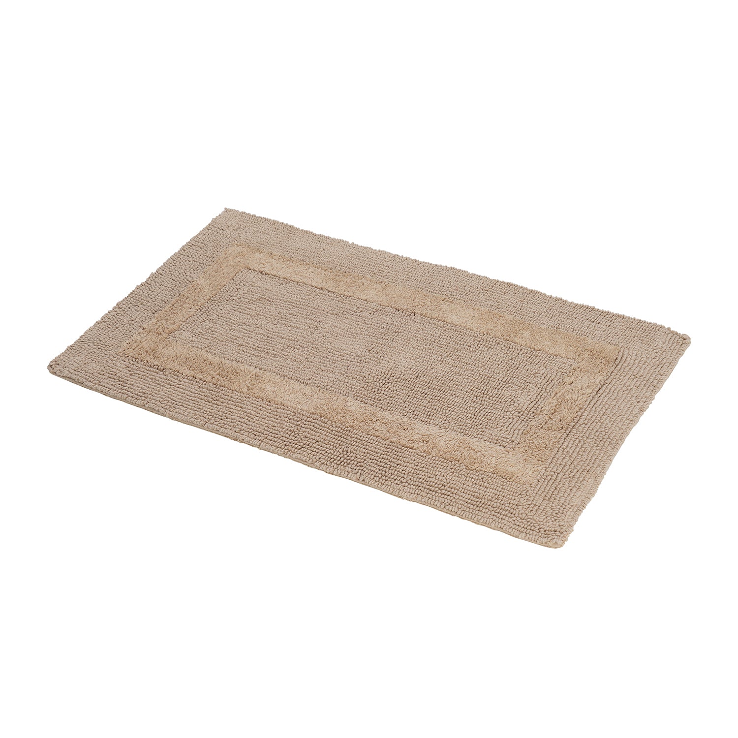 Beige Reversible Bathmat 75×45cm