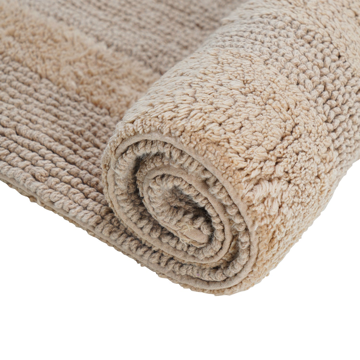 Beige Reversible Bathmat 75×45cm