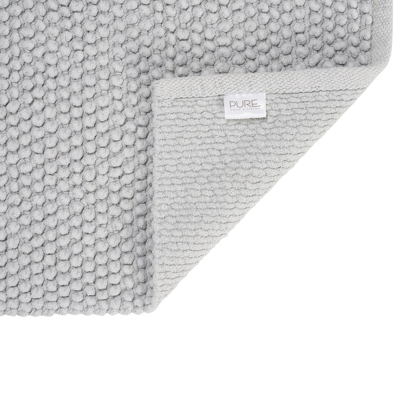 Light Blue Reversible Bathmat 75×45cm