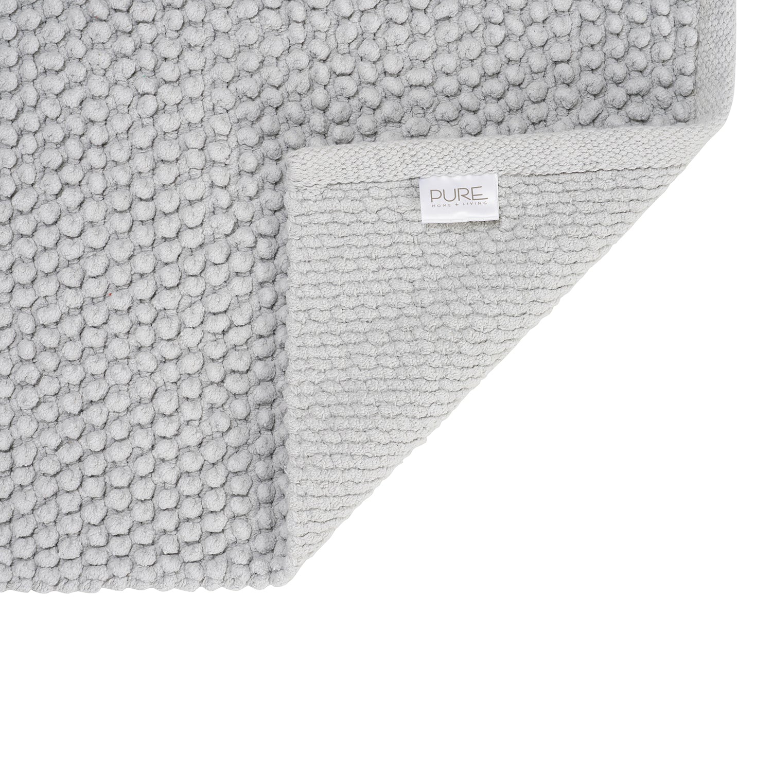 Light Blue Reversible Bathmat 75×45cm