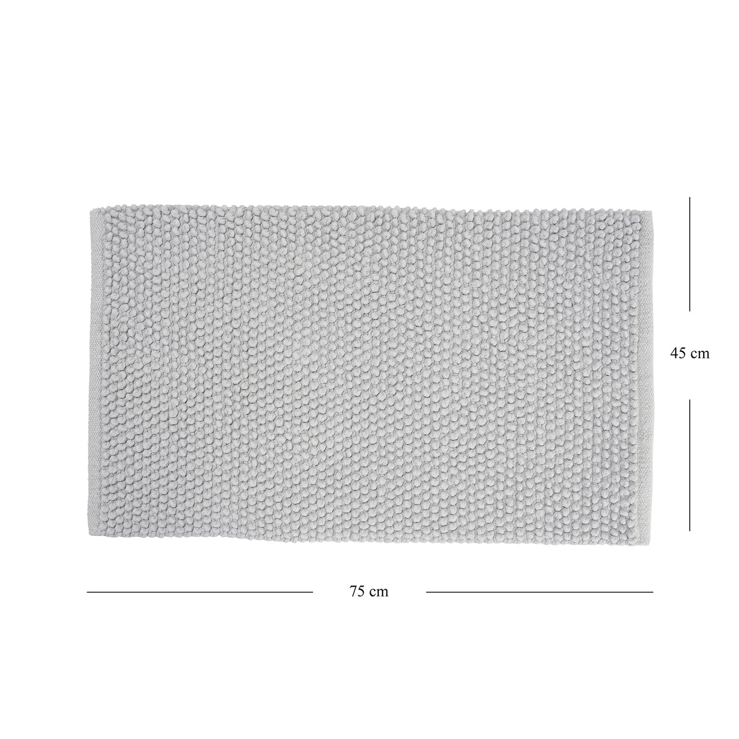 Light Blue Reversible Bathmat 75×45cm