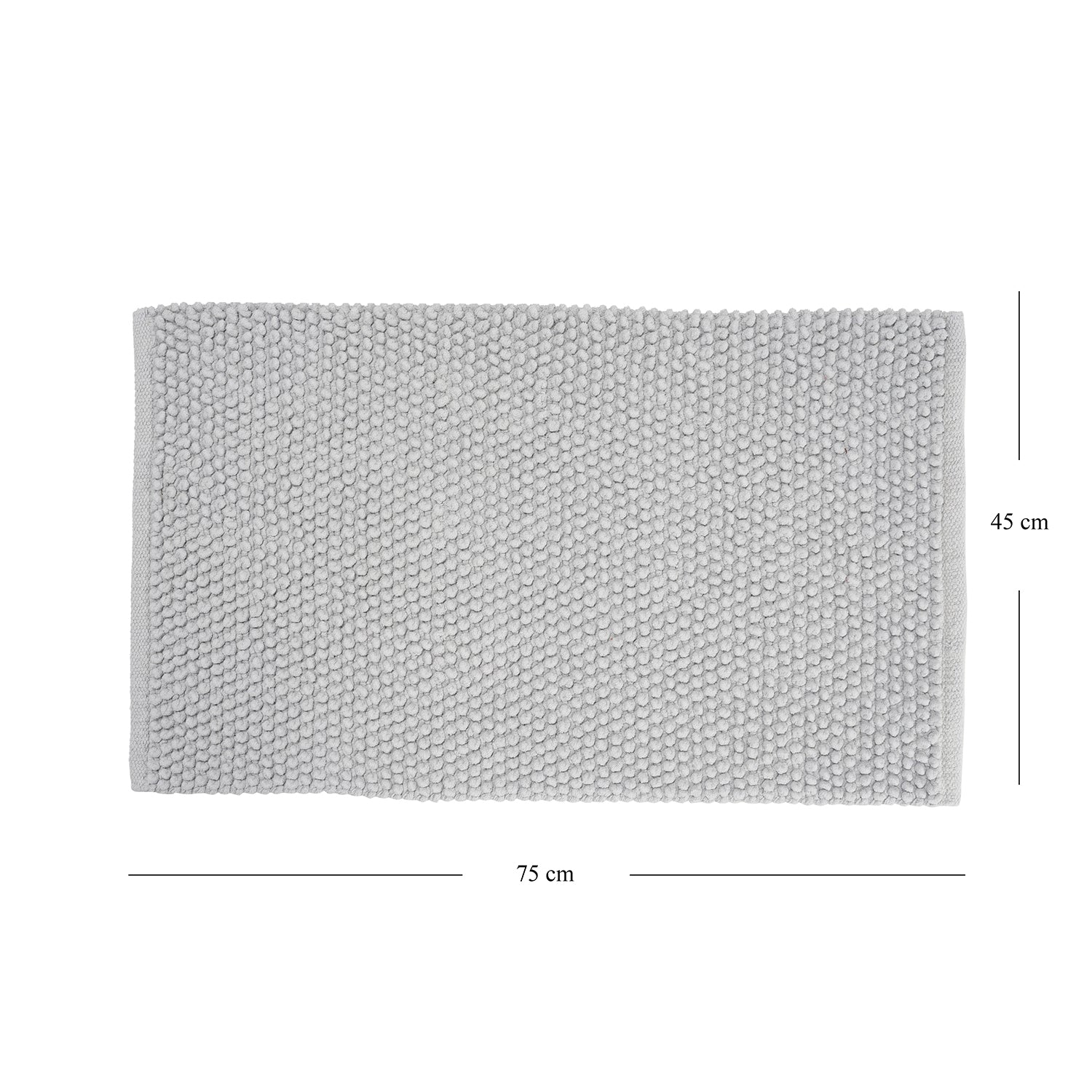 Light Blue Reversible Bathmat 75×45cm