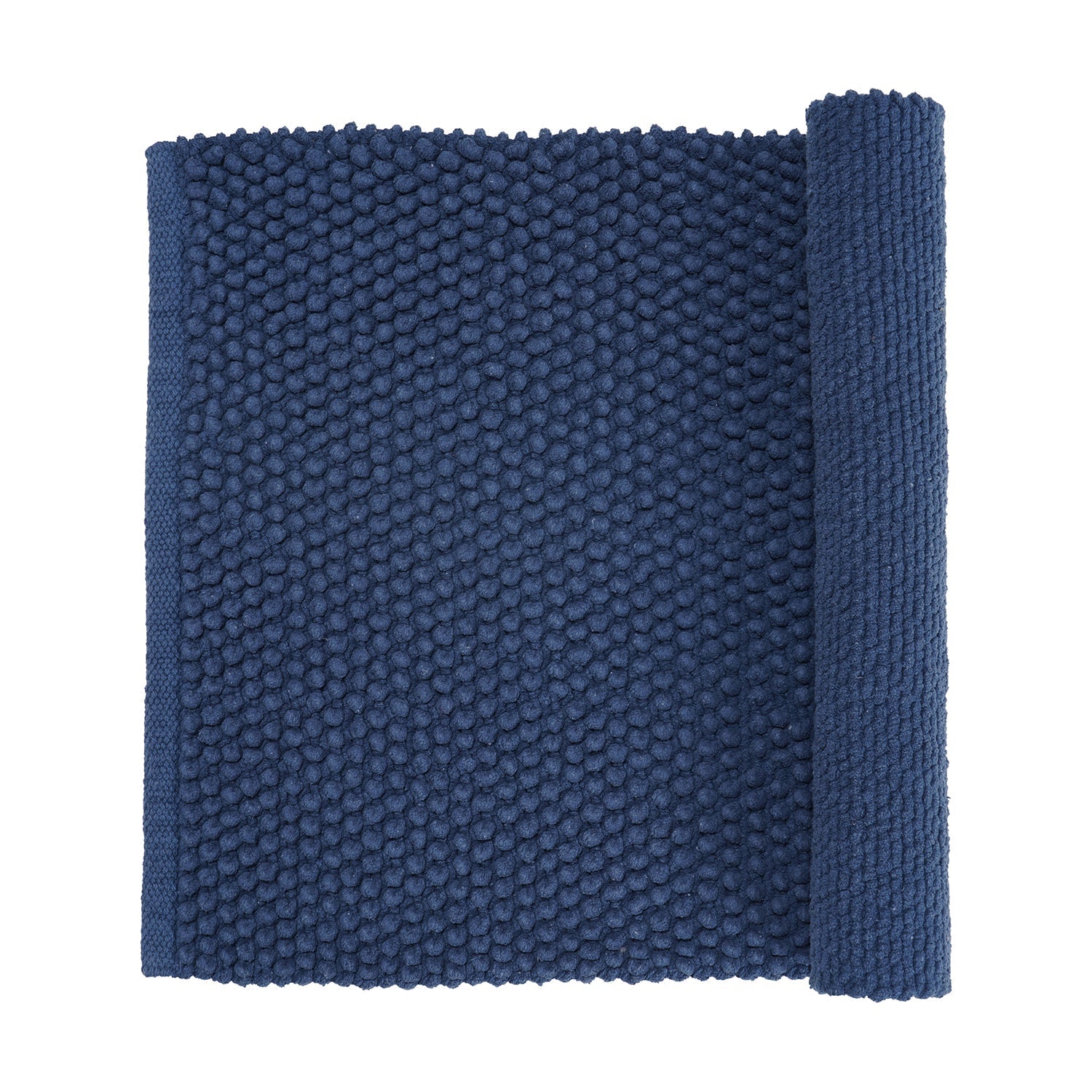 Dark Blue Reversible Bathmat 75×45cm