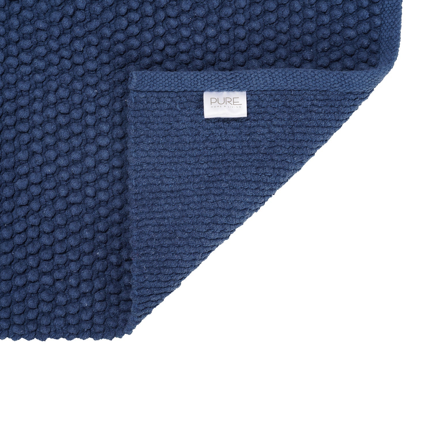 Dark Blue Reversible Bathmat 75×45cm