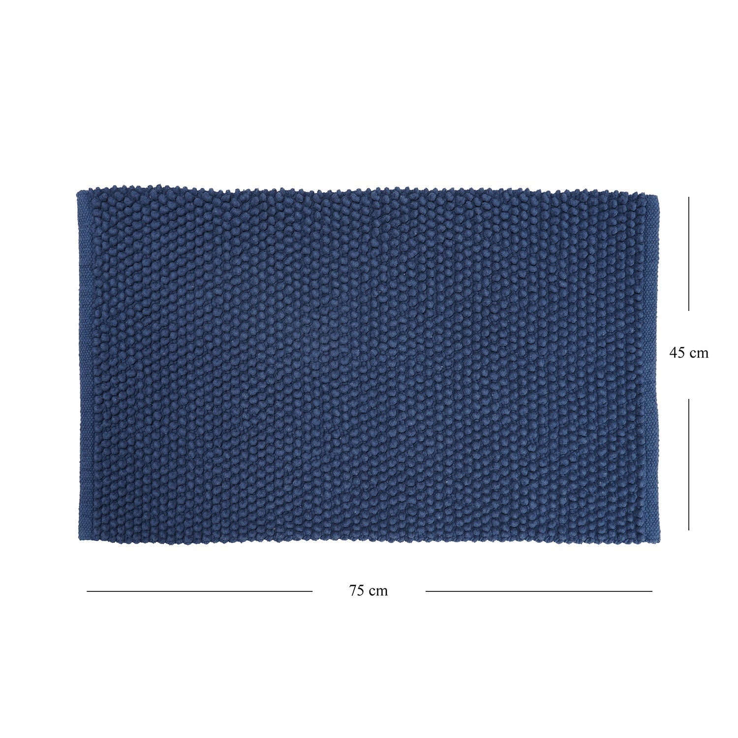 Dark Blue Reversible Bathmat 75×45cm