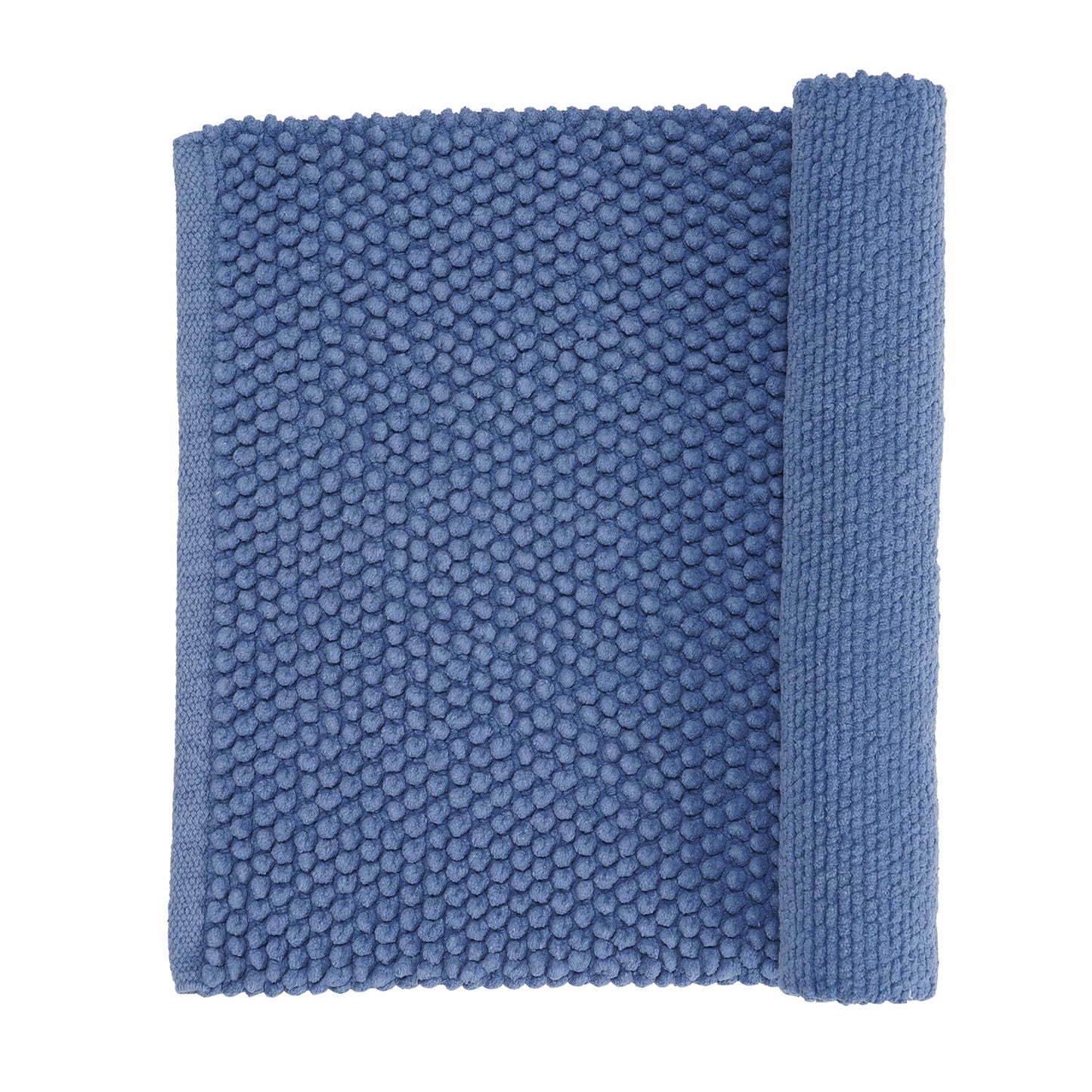 Blue Reversible Bathmat 75×45cm
