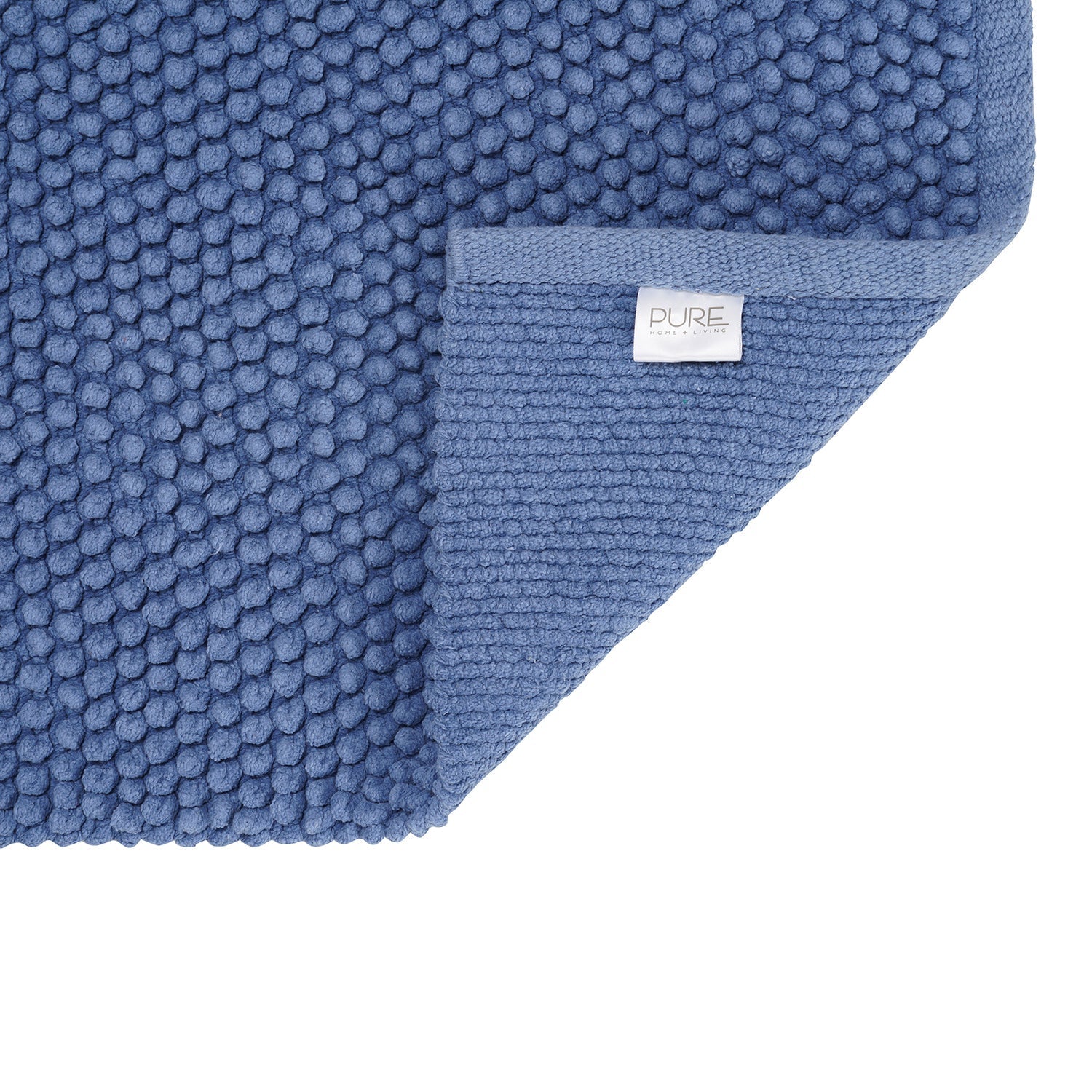 Blue Reversible Bathmat 75×45cm