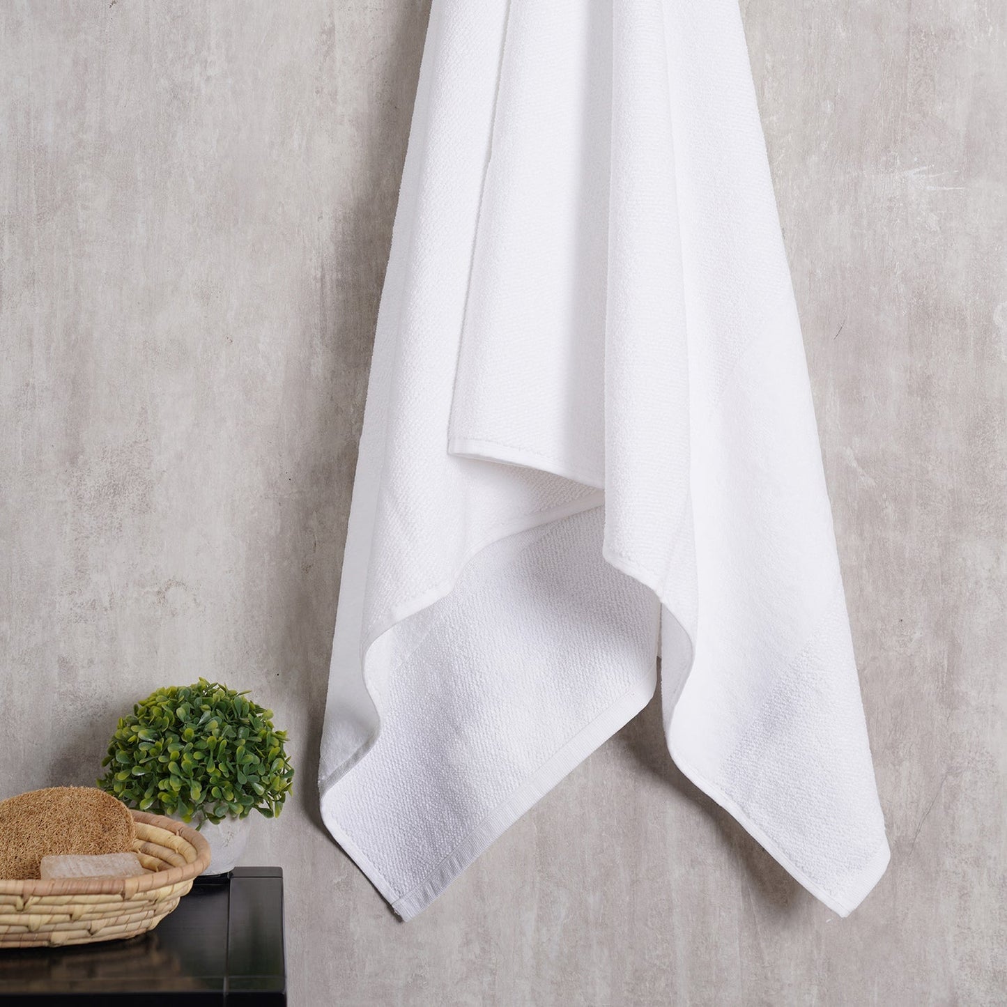 Bath Towel, White, 75X150Cm