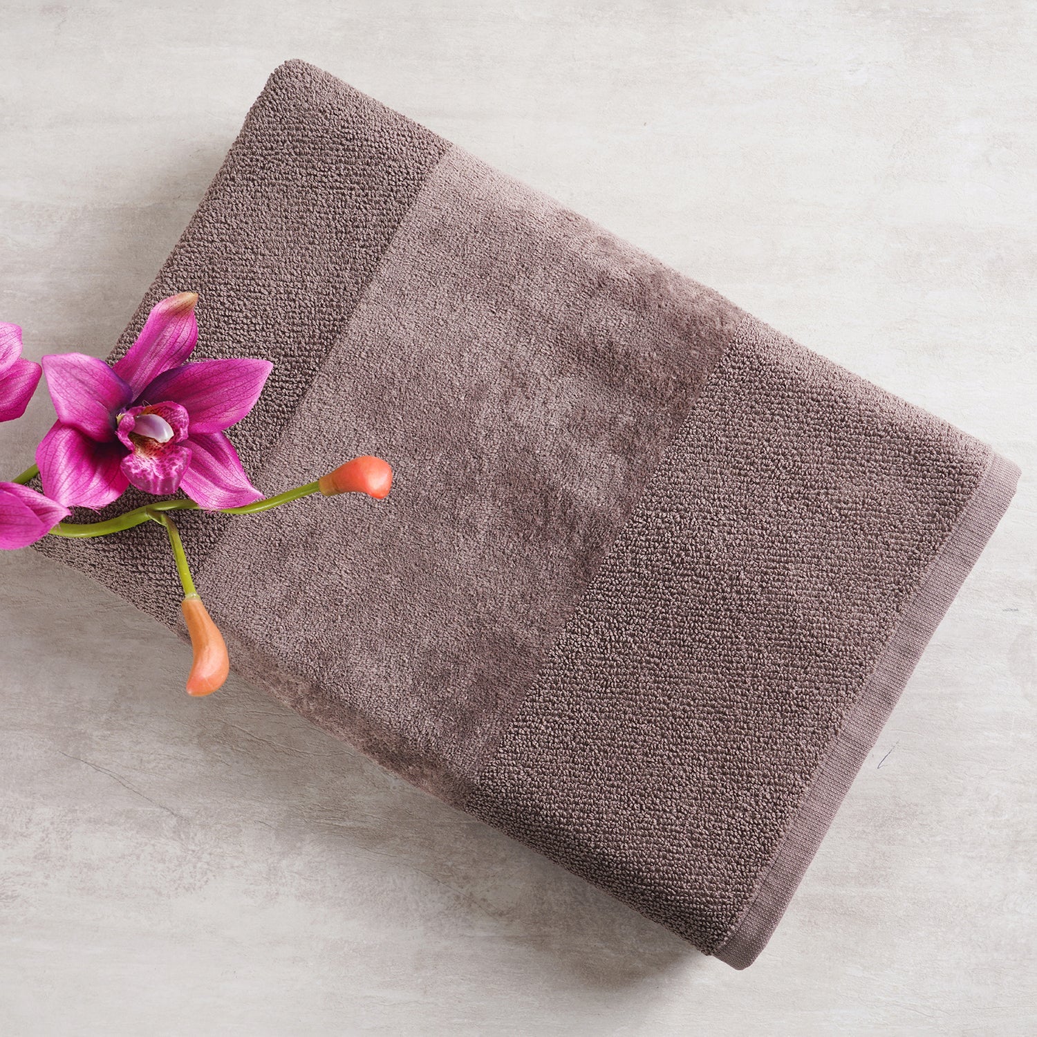 Bath Towel, Grey, 75X150Cm