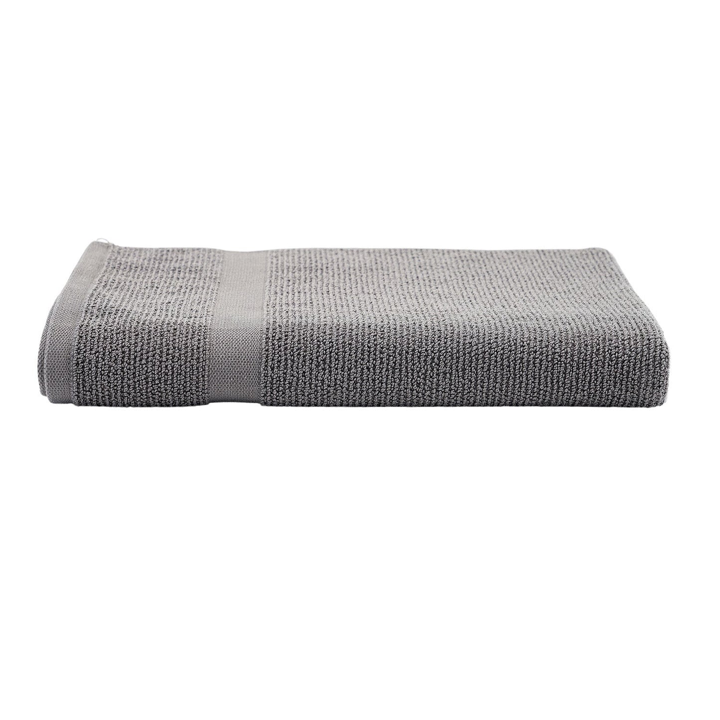 Grey Cotton Bath Towel 75×45cm
