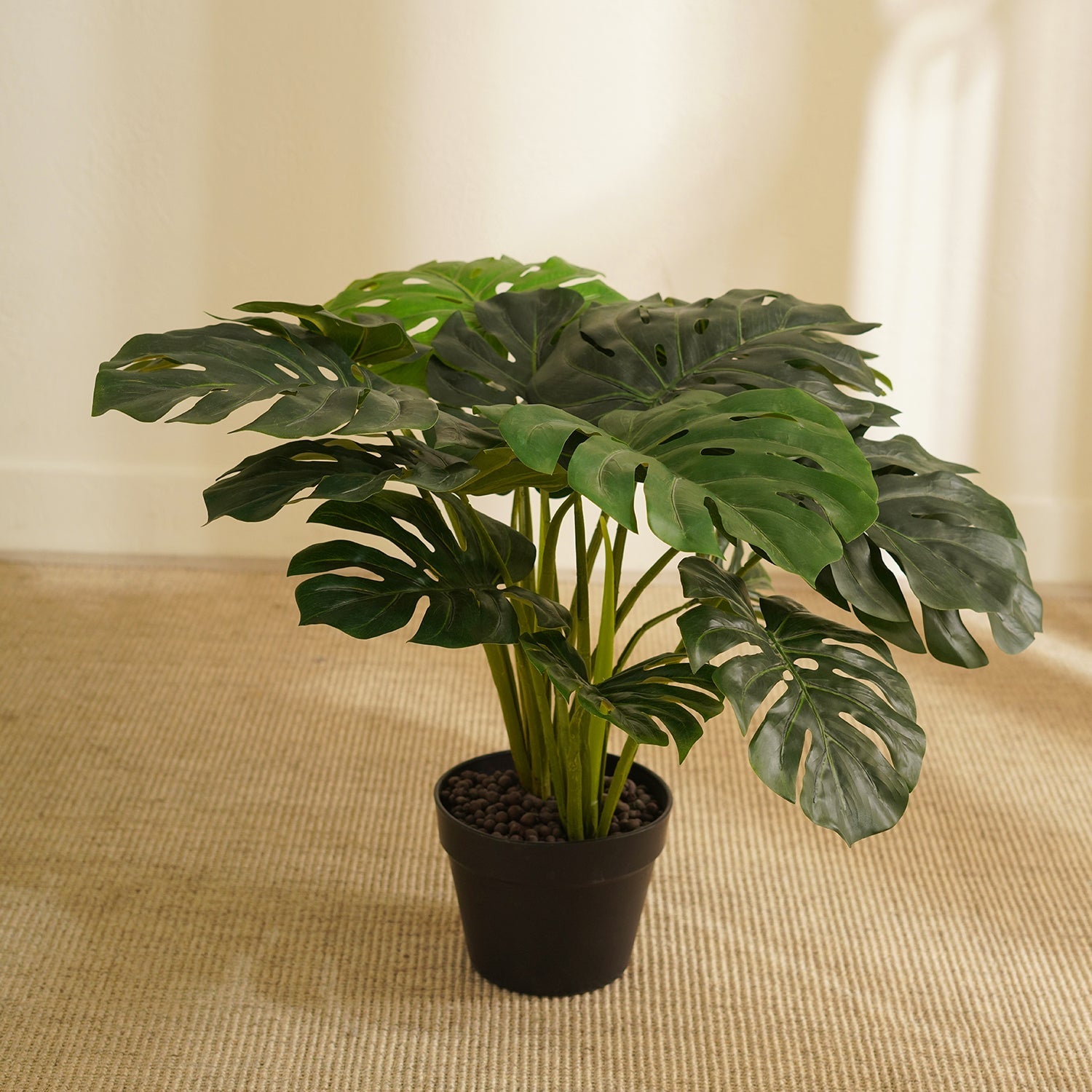 Green Artificial Monstera Potted Plant
