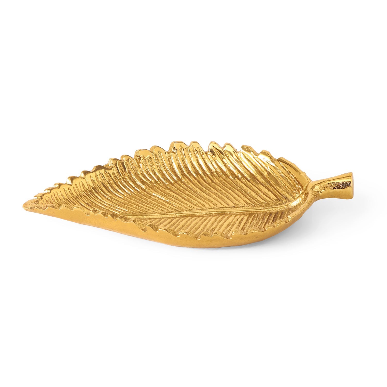 Gold Birch Leaf Shaped Platter - Large