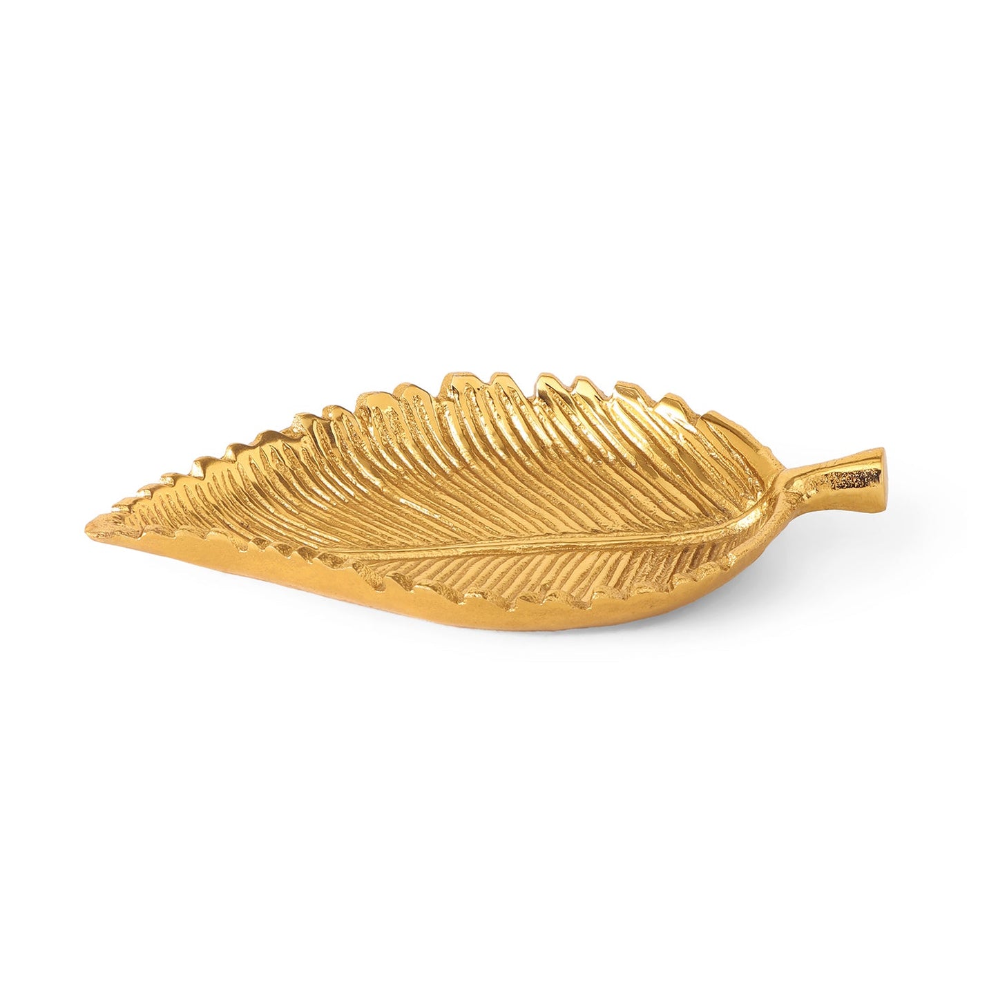 Gold Birch Leaf Shaped Platter