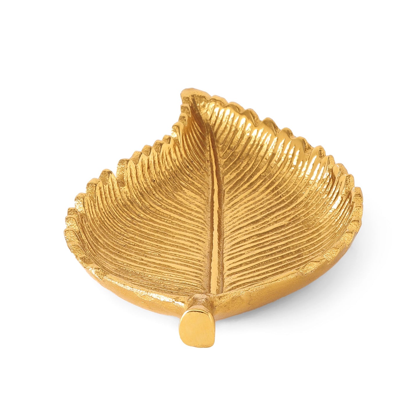 Gold Birch Leaf Shaped Platter