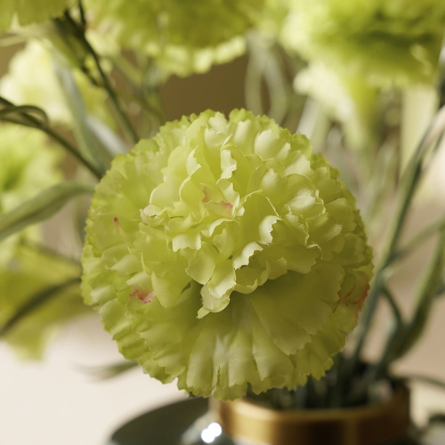 Set of 2 Carnation Green Stem
