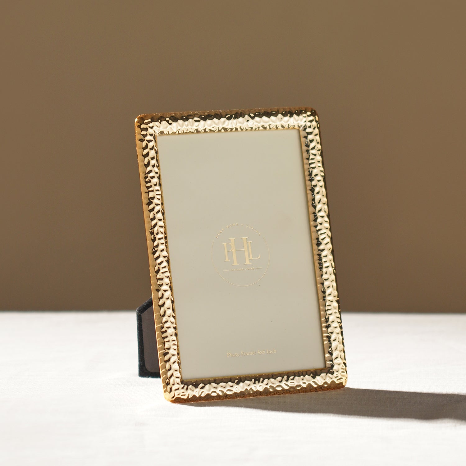 Gold Plated Hammered Metal Frame - Small