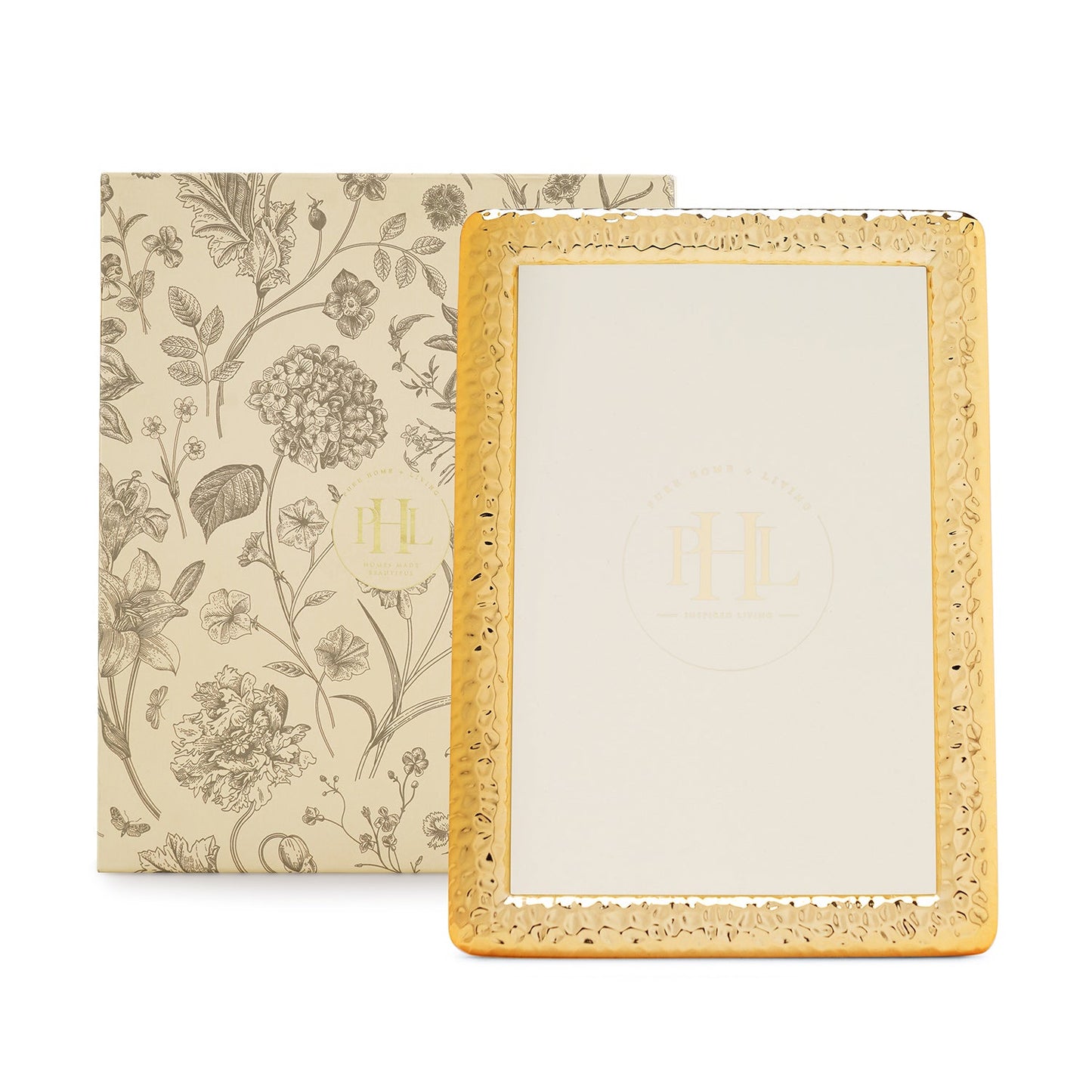 Gold Plated Hammered Metal Frame - Small