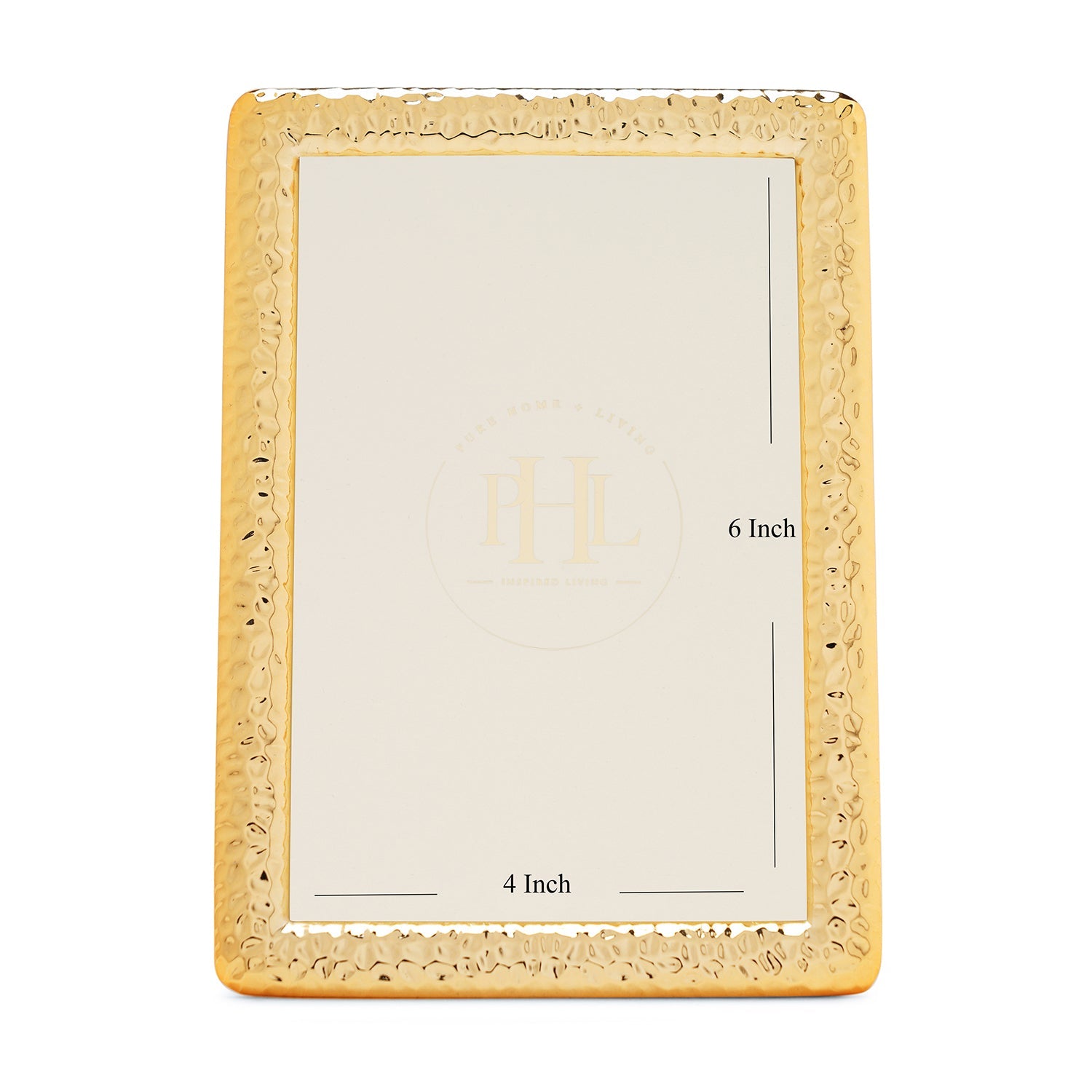 Gold Plated Hammered Metal Frame - Small