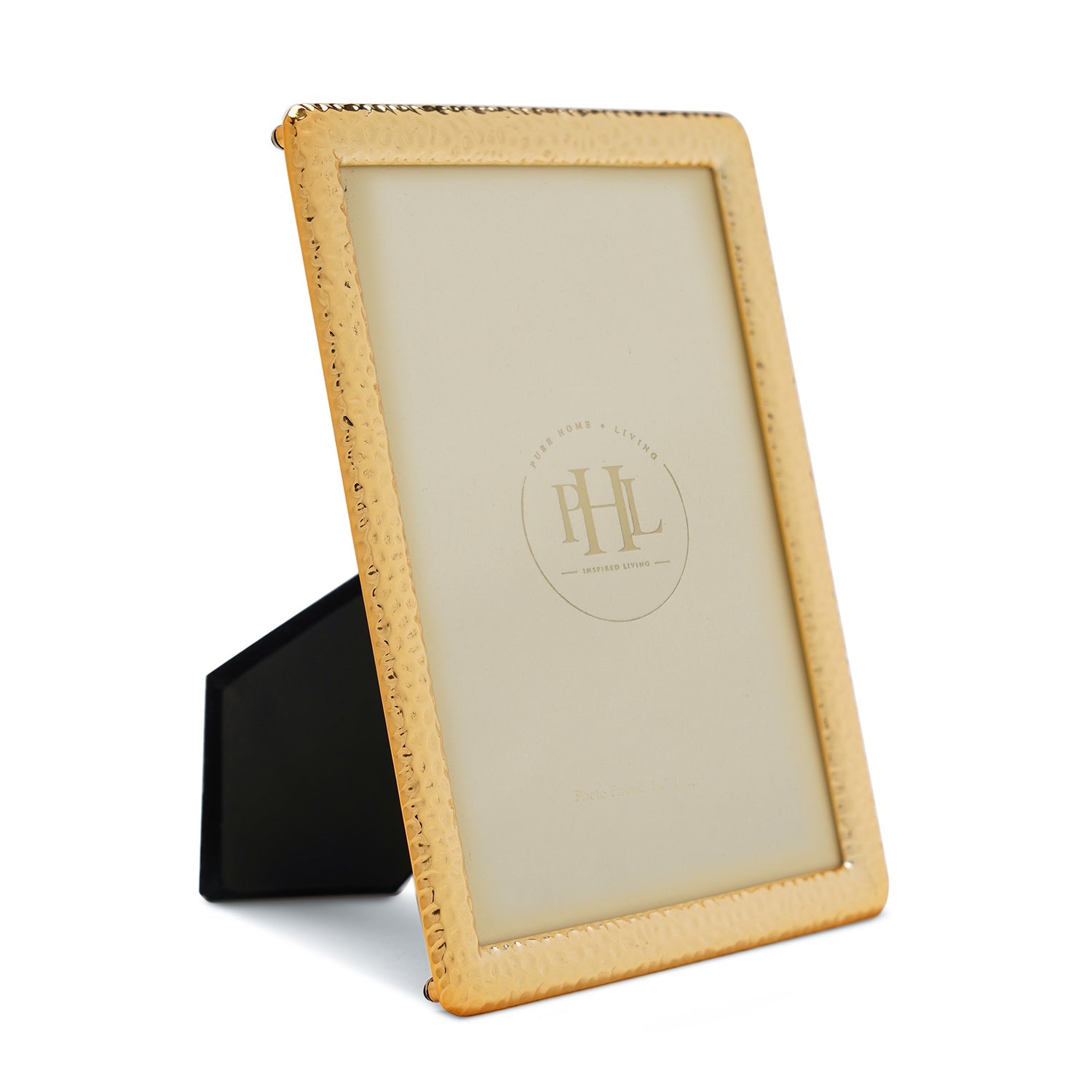 Gold Plated Hammered Metal Frame - Medium
