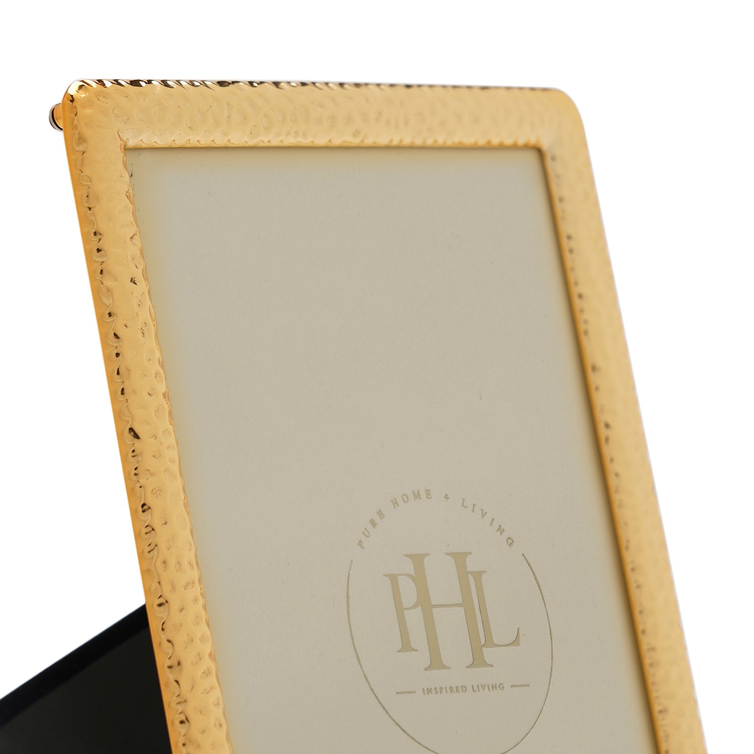 Gold Plated Hammered Metal Frame - Medium